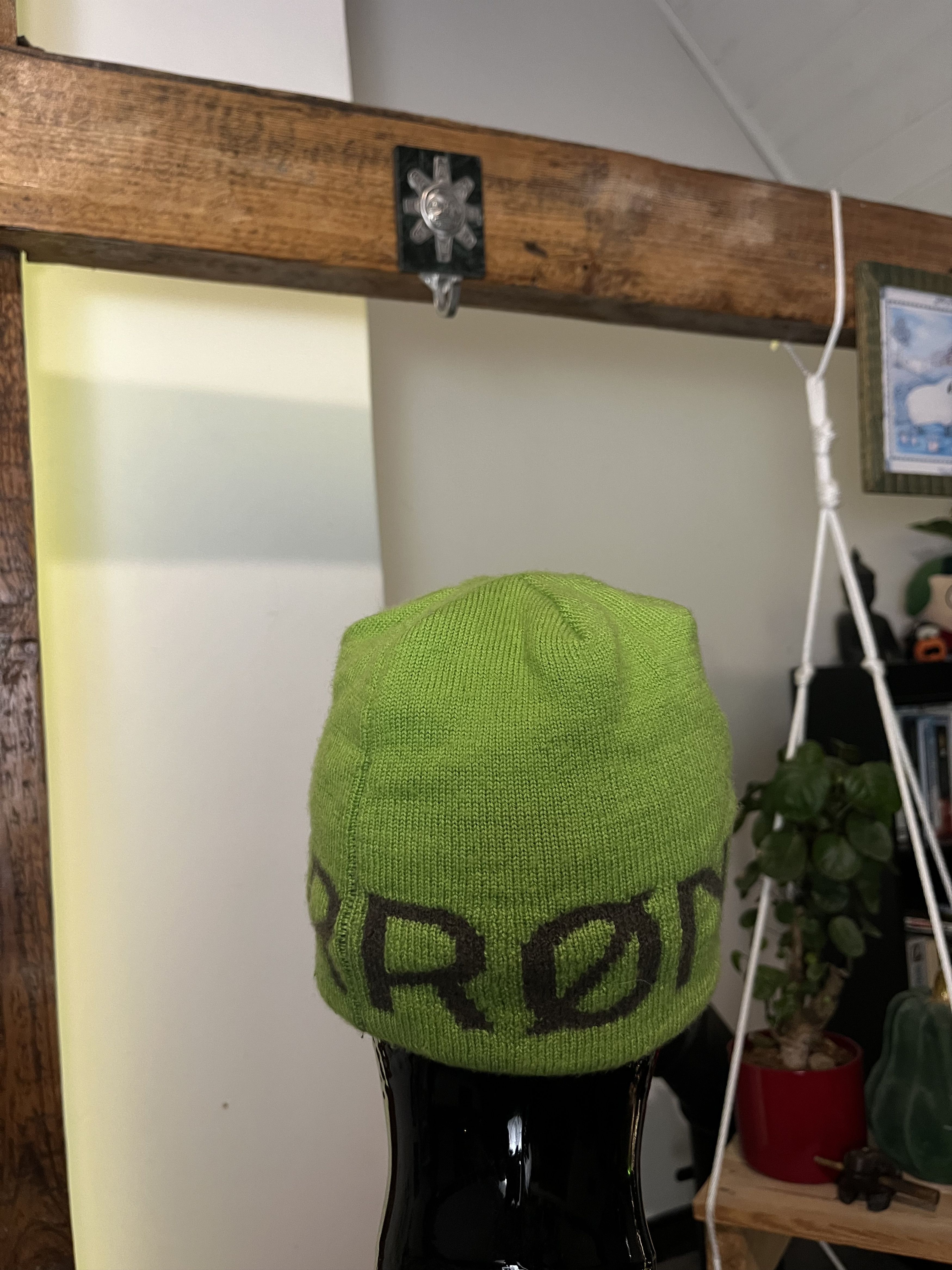 Norrona × Vintage Norrona Arc'Teryx Bird Head Toque Style Wool Green Beanie Size ONE SIZE - 4 Thumbnail
