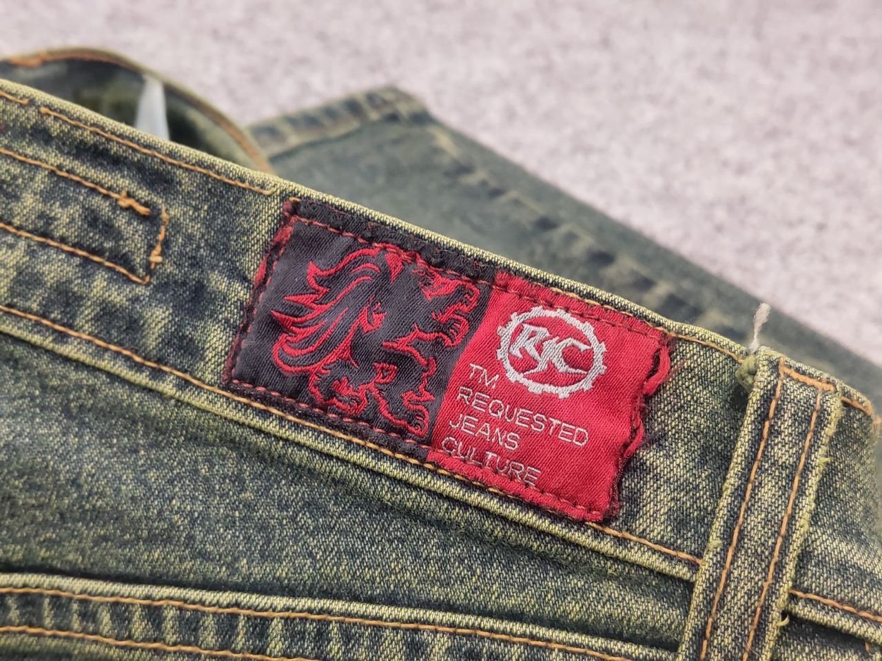 Vintage if six was nine style Flared distressed Jeans Y2K