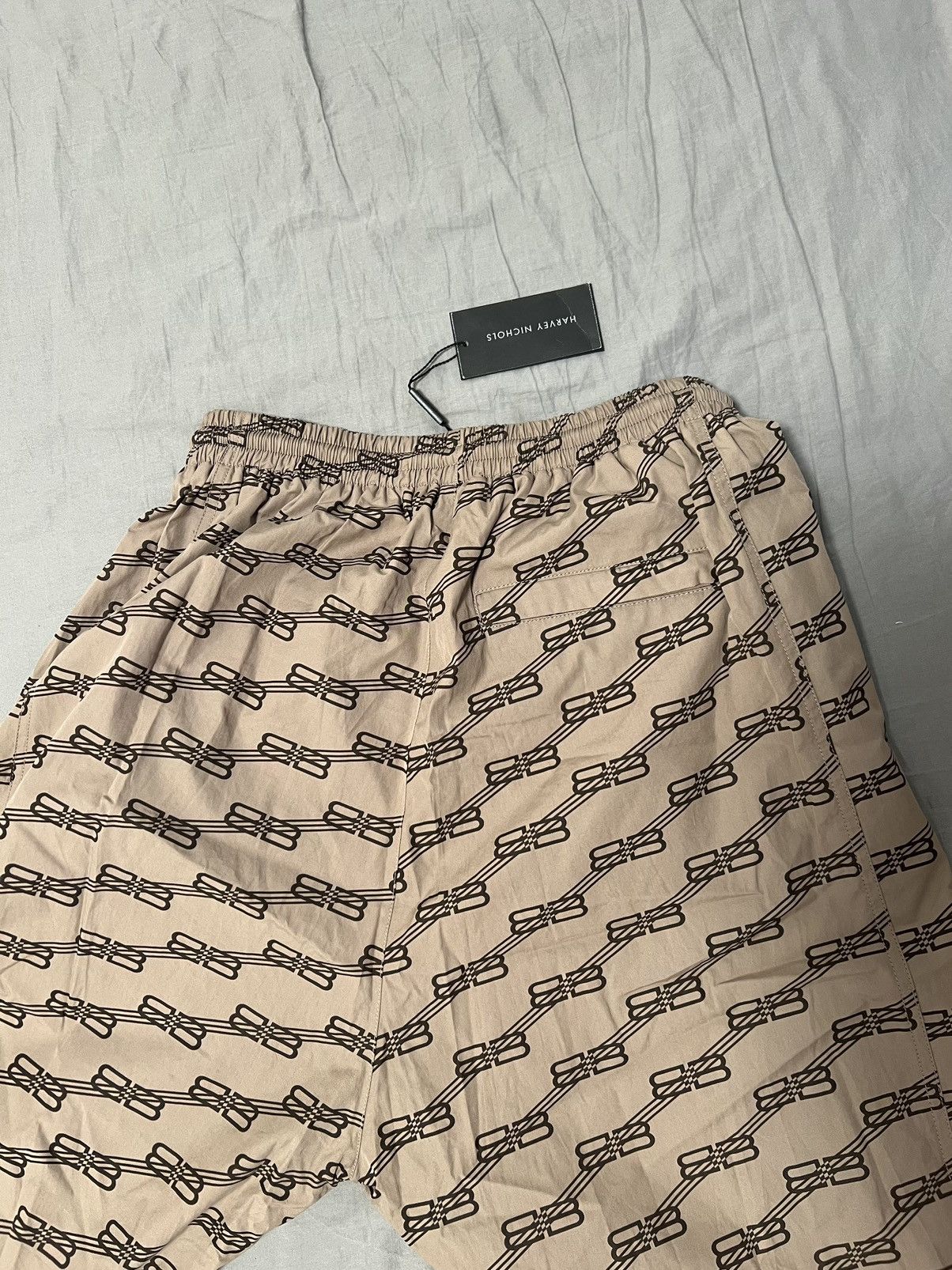 Balenciaga Balenciaga Monogram Logo Beige Track Pants Size US 32 / EU 48 - 5 Thumbnail