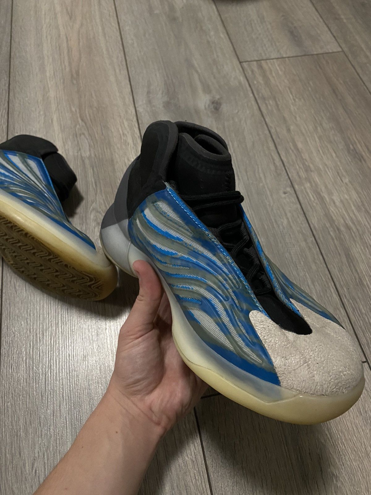 Adidas × Kanye West Adidas Yeezy Boost QNTM Frozen Blue Sneakers BSKTBL Y2K Dril Size US 7.5 / EU 40-41 - 5 Thumbnail