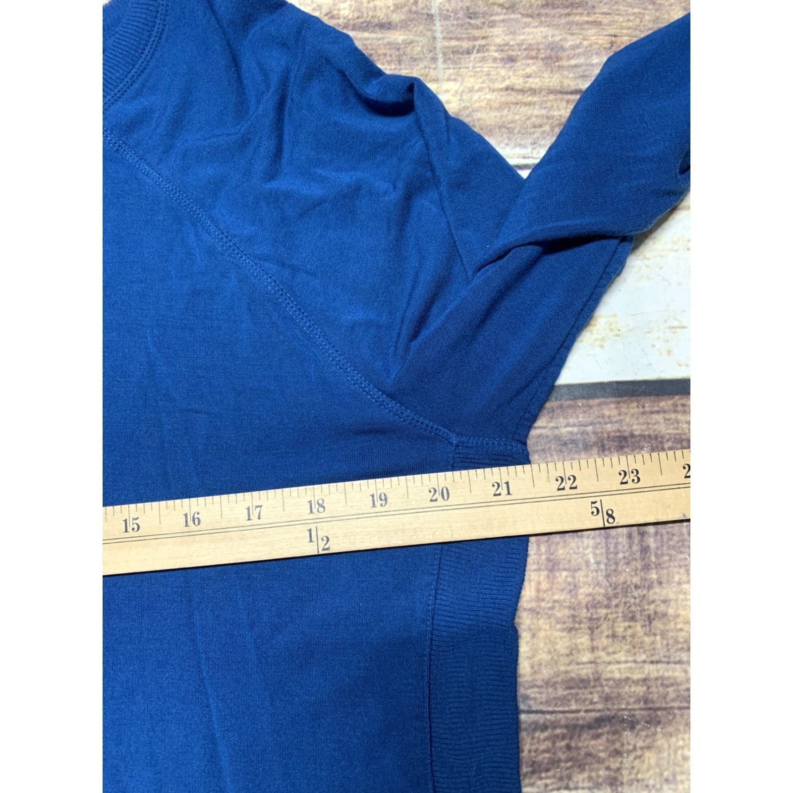Alife Active Life Womens Blue Scoop Neck Side Slit Pullover Size Large Size L / US 10 / IT 46 - 4 Thumbnail