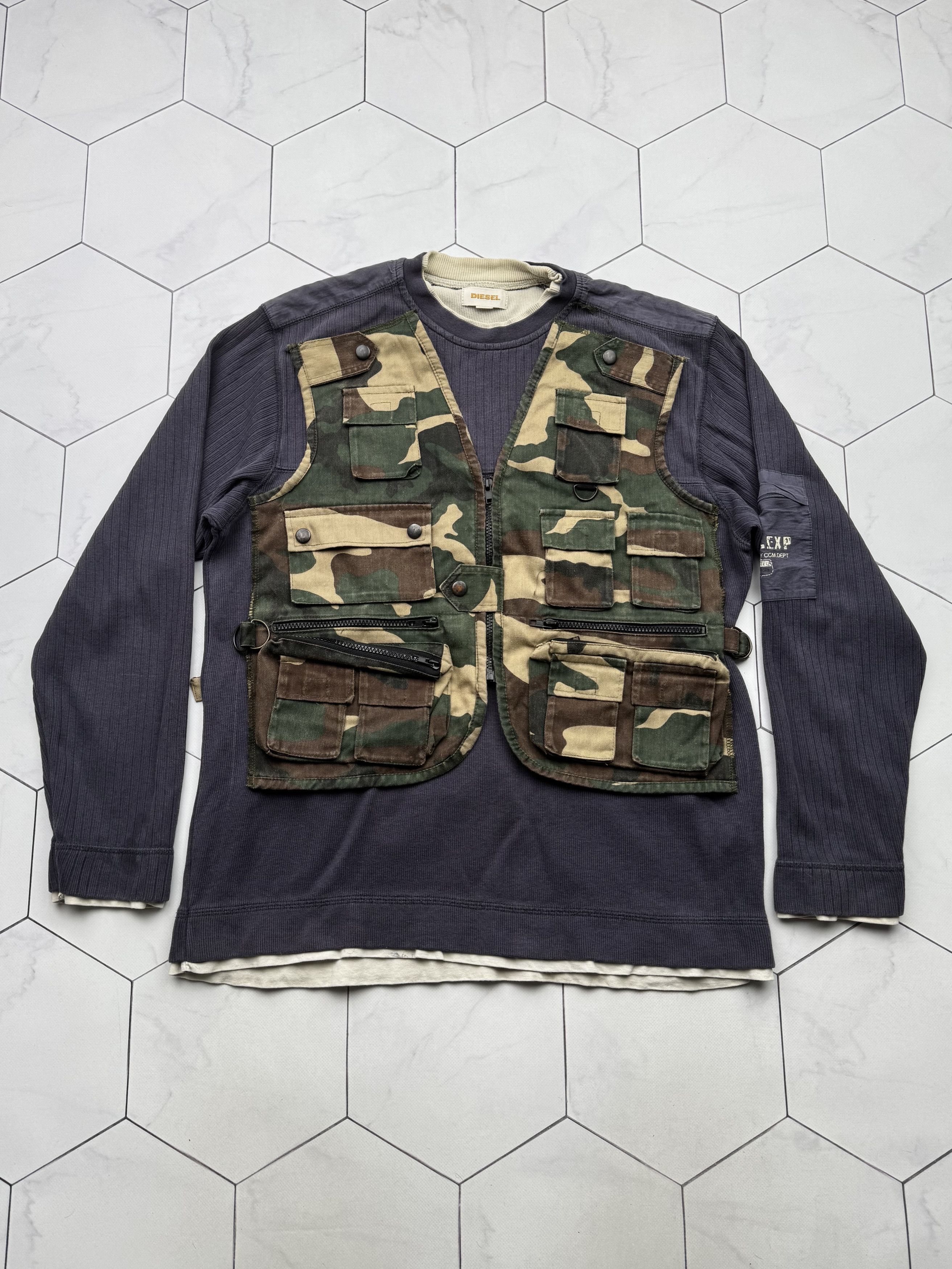 Diesel Diesel Vintage Custom/Handmade Sweater (B227) Size US M / EU 48-50 / 2 - 1 Thumbnail