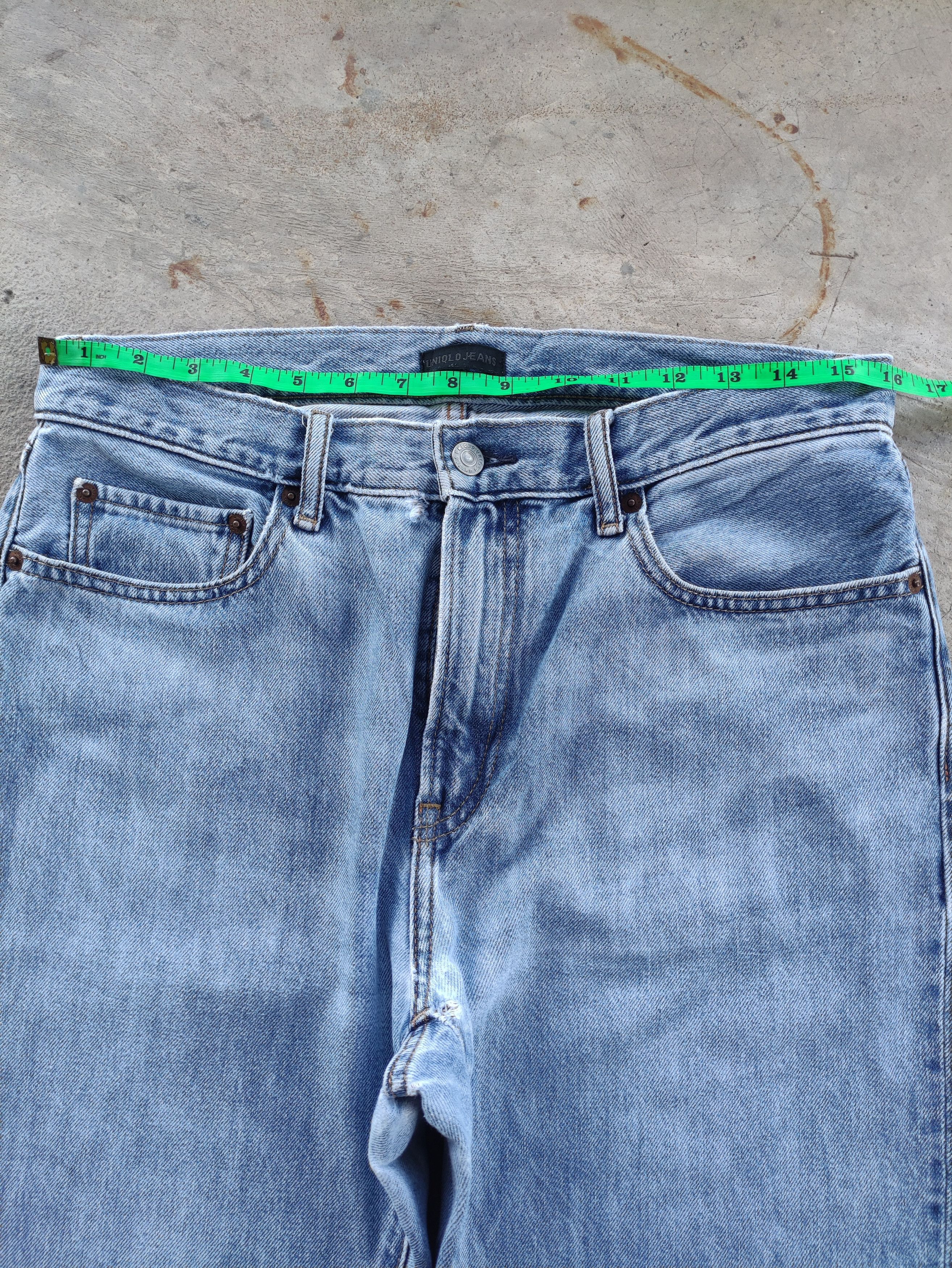 Japanese Brand Vintage Japanese Jean Distressed Faded Denim Size US 33 - 6 Thumbnail