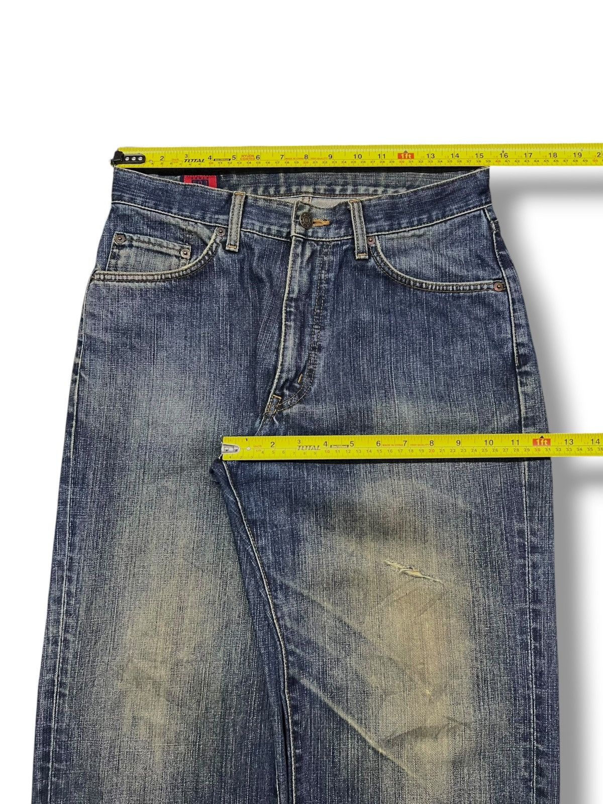 Edwin Baggy Vintage Edwin 503z - Faded Mud Wash, Distressed Denim Size US 30 / EU 46 - 18 Thumbnail