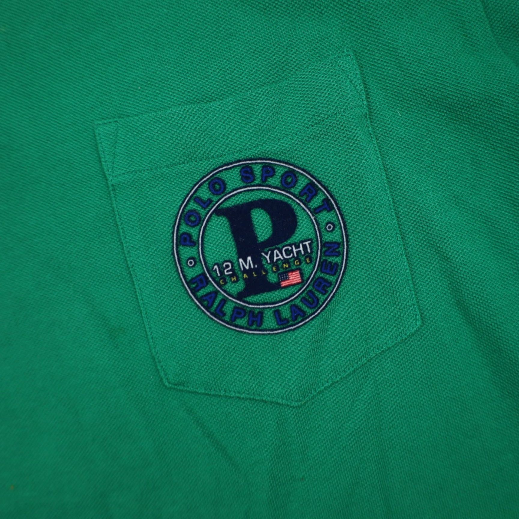 Polo Ralph Lauren VINTAGE Polo Ralph Lauren Polo Sport Men XL Yacht Challenge Polo Shirt Green Mens XL Polo Shirt Yacht Challenge Green Polo Ralph Lauren Size US XL / EU 56 / 4 - 3 Thumbnail