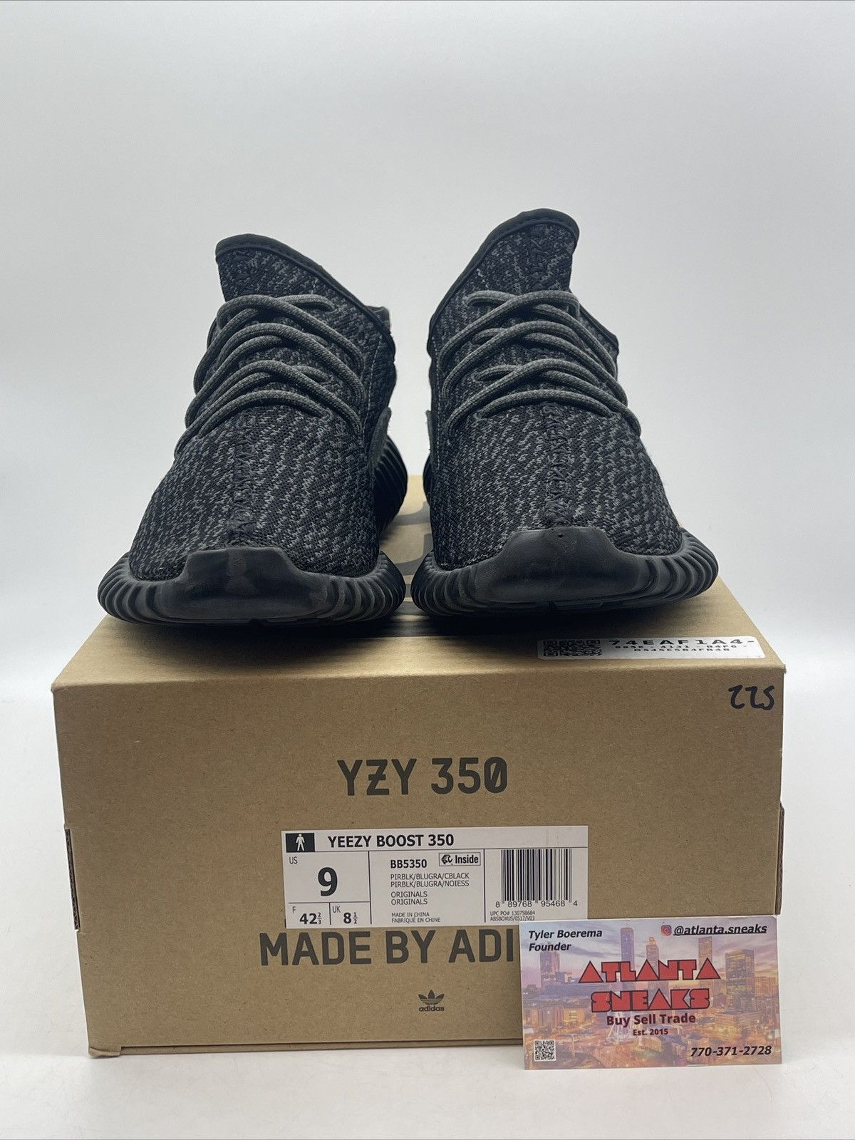 Adidas Yeezy boost 350 pirate black Size US 9 / EU 42 - 2 Thumbnail