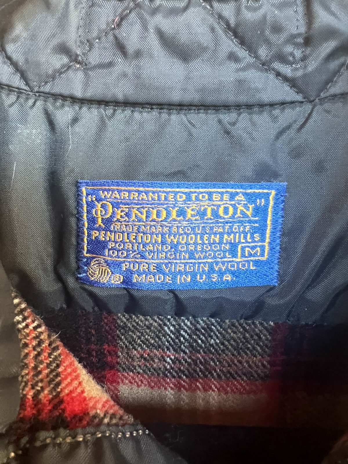 Pendleton Vintage 50's Pendelton plaid flannel long sleeve shirt Size US S / EU 44-46 / 1 - 6 Thumbnail