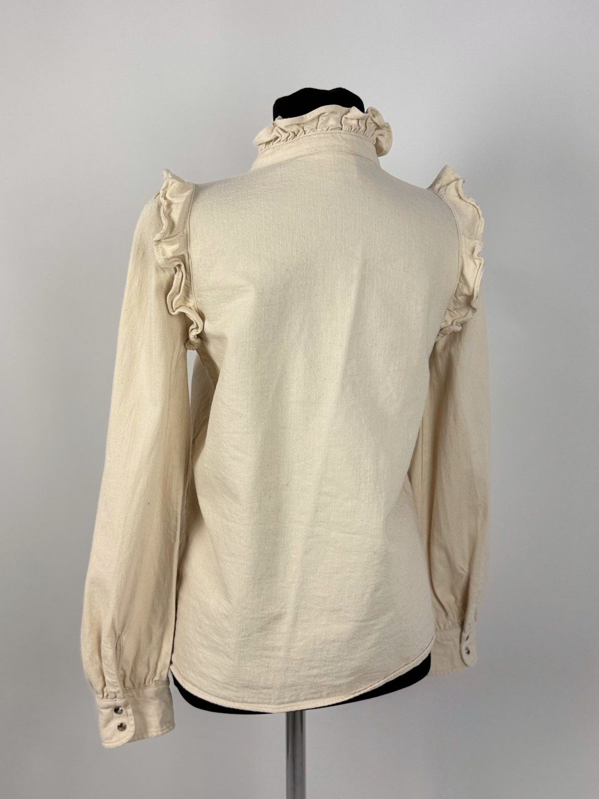 Sezane Sezane Eva Shirt Mottled Ecru Overshirt Size XS / US 0-2 / IT 36-38 - 3 Thumbnail