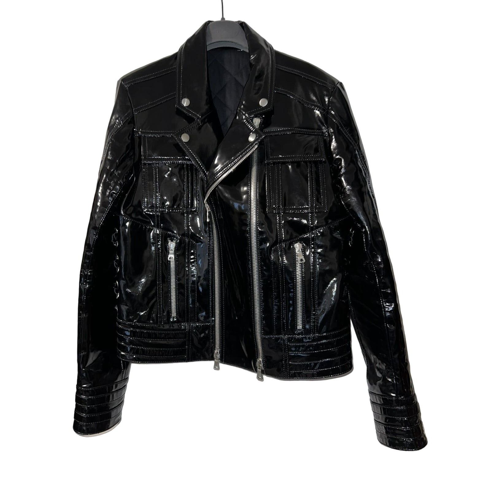 Balmain Balmain Varnished Lambskin Jacket Size US M / EU 48-50 / 2 - 5 Thumbnail