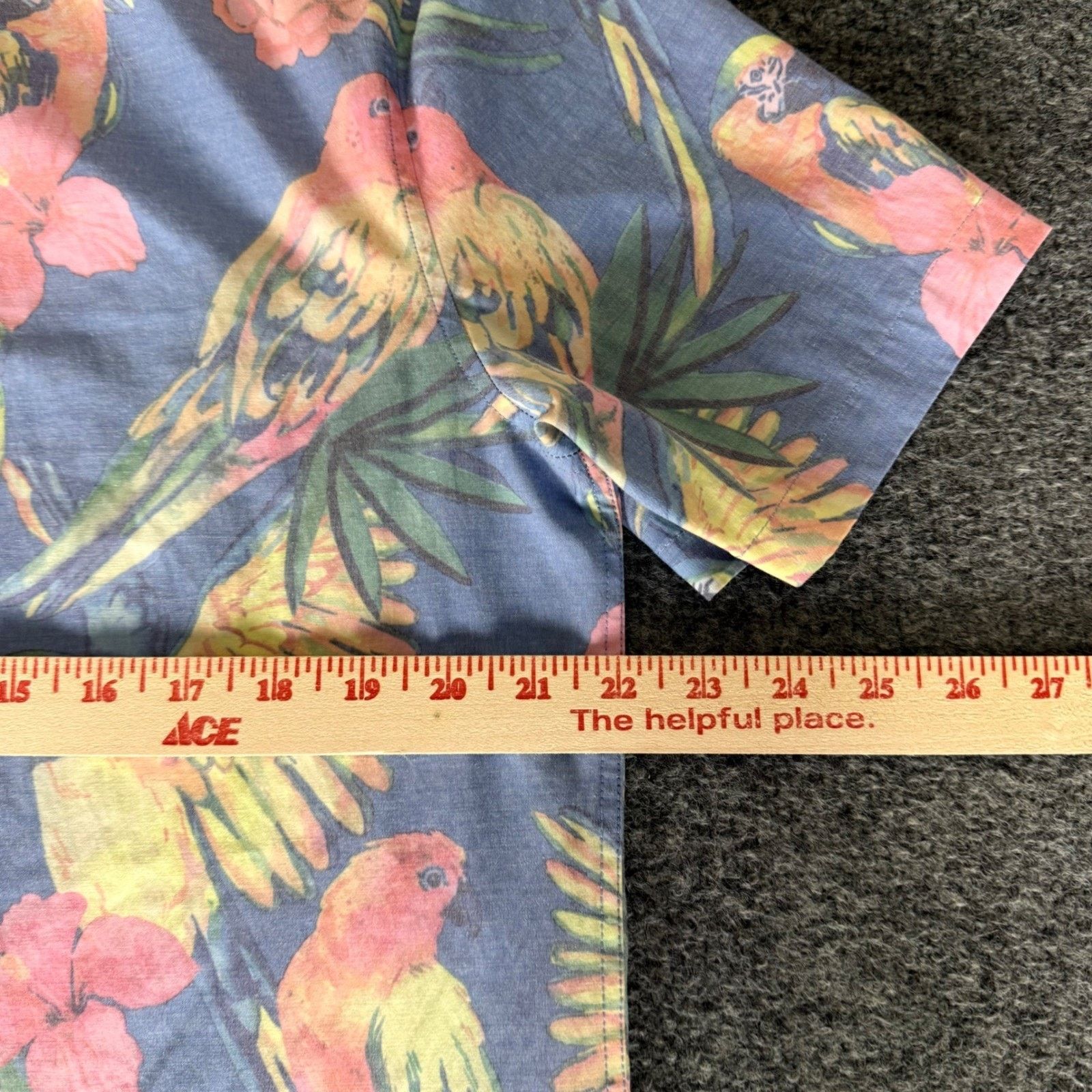 Chubbies Chubbies Mens Large Popover Shirt Tropical Parrot Floral Size US L / EU 52-54 / 3 - 5 Thumbnail