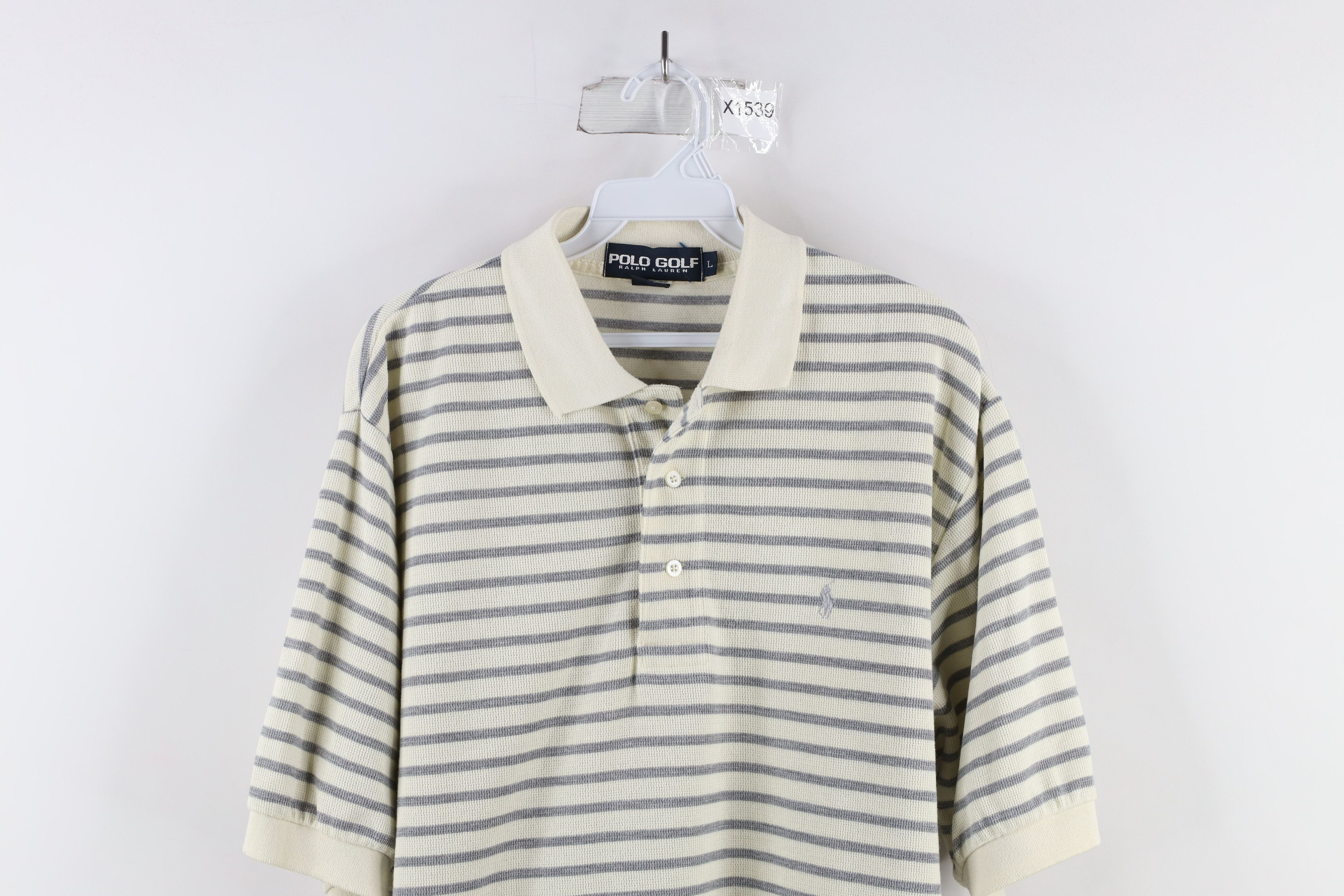 Ralph Lauren × Vintage Vintage 90s Polo Golf Ralph Lauren Knit Polo Shirt USA Size ONE SIZE - 2 Thumbnail