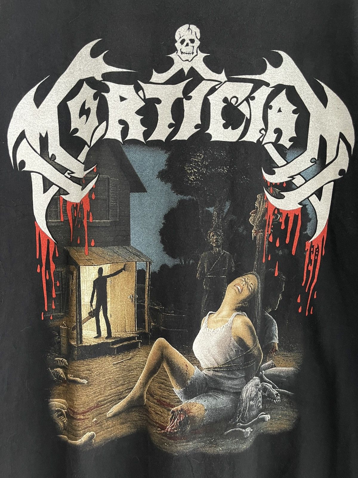 Band Tees Vintage Mortician Chainsaw Dismemberment Death Metal Size US L / EU 52-54 / 3 - 3 Thumbnail