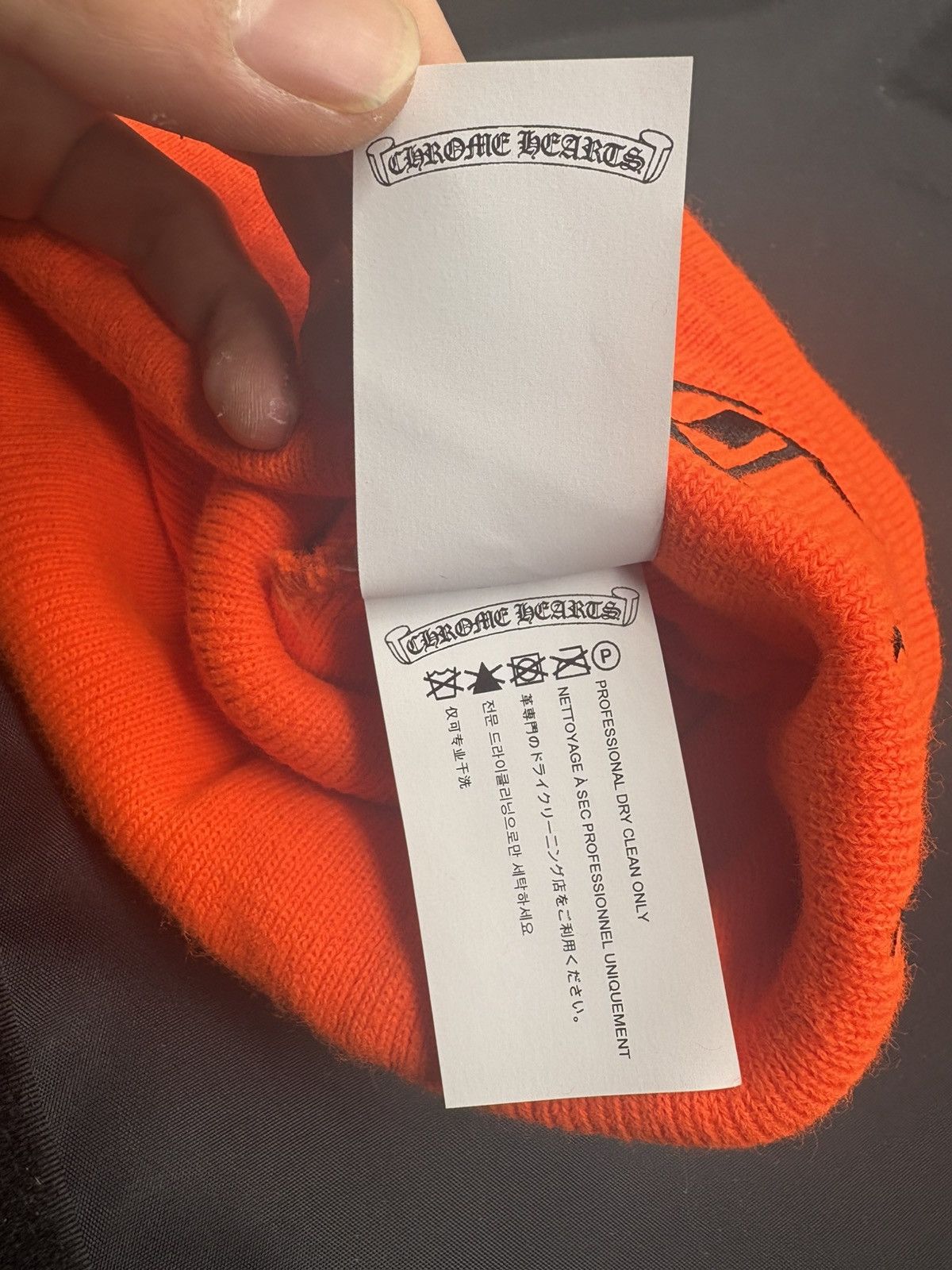 Chrome Hearts Chrome hearts orange beanie Size ONE SIZE - 4 Thumbnail