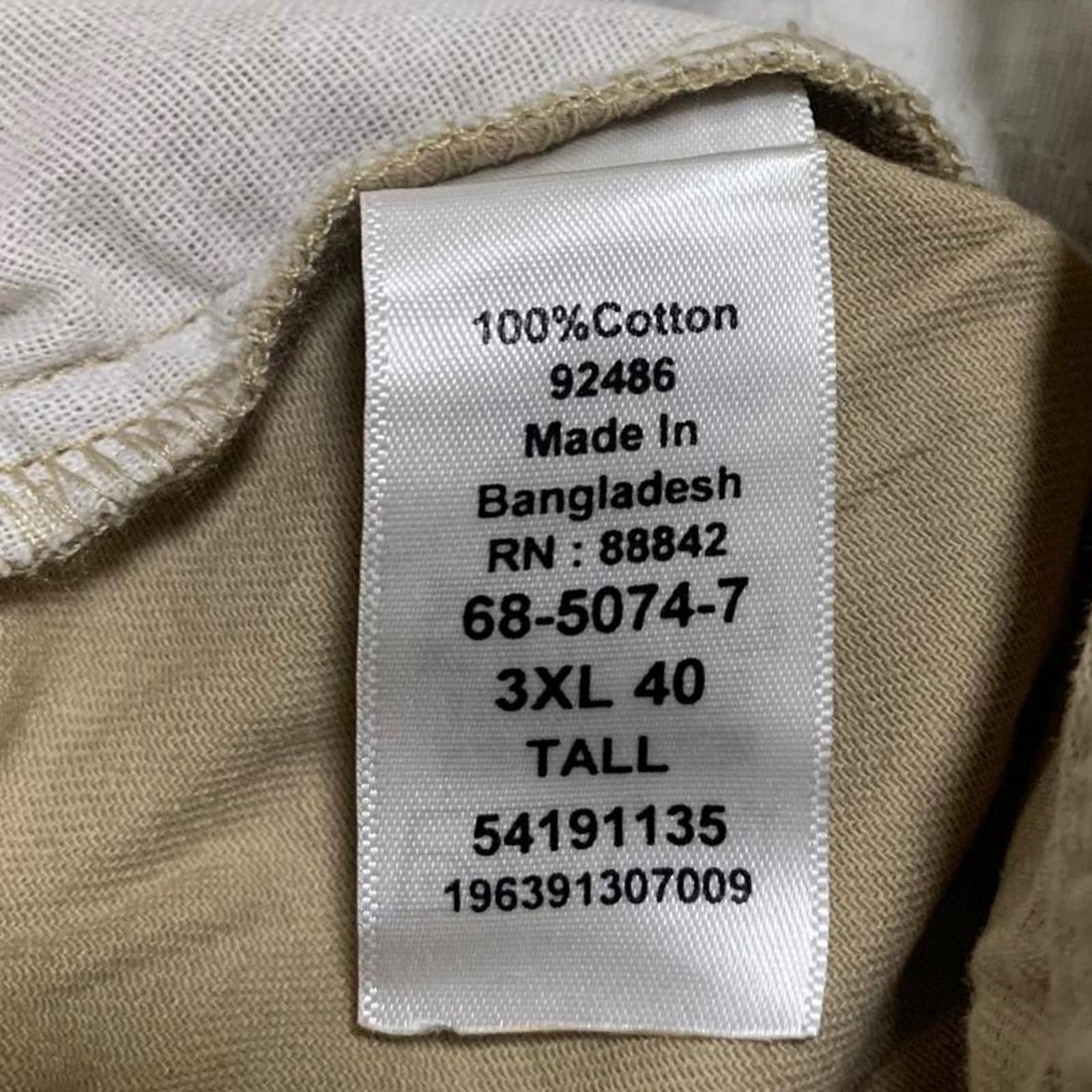 Other KingSize Men's 3XL Tall Khaki Cotton Pants Size US 44 / EU 60 - 10 Thumbnail