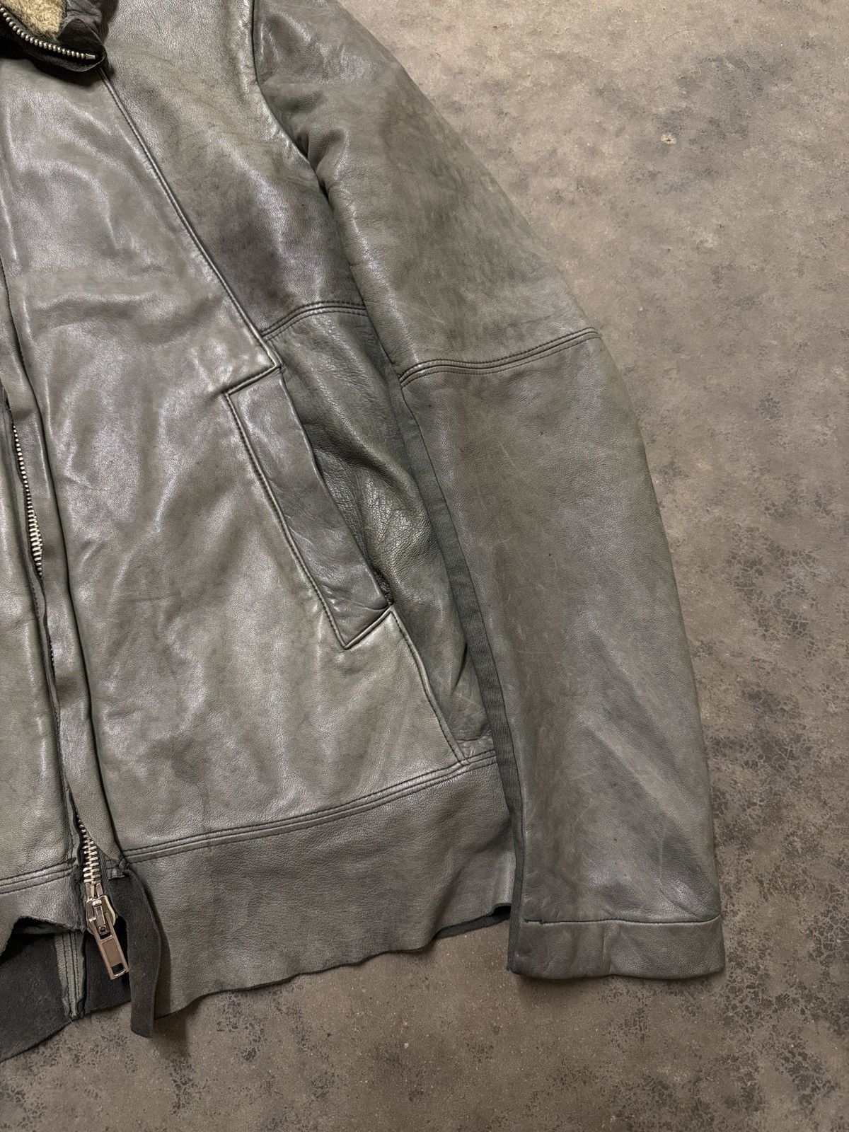 Rick Owens Rick Owens FW05 ‘Moog’ Sherpa Collar Leather Jacket Size US M / EU 48-50 / 2 - 4 Thumbnail