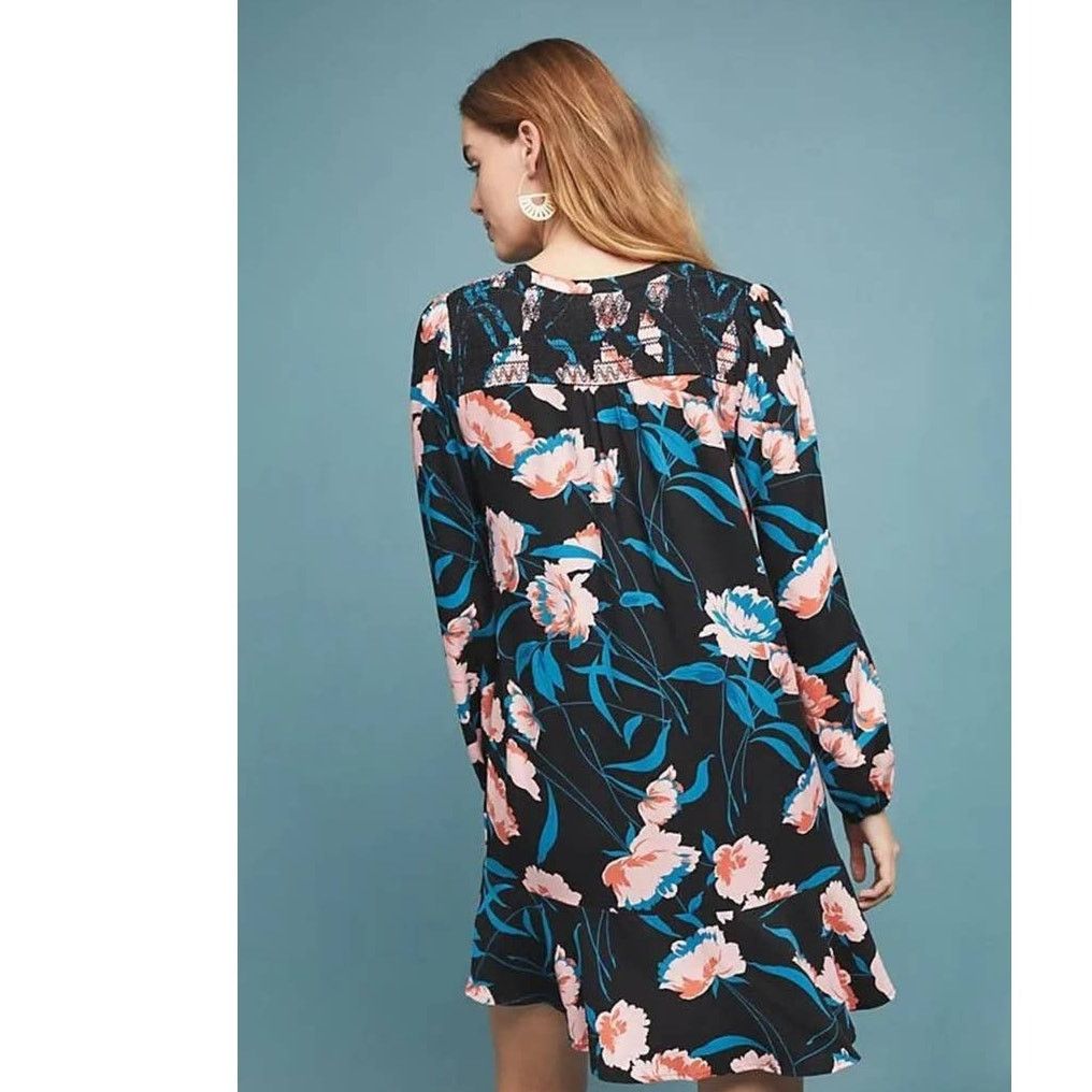Anthropologie New Anthropologie Floral Tunic Dress by Maeve $120 Sz 4 Size S / US 4 / IT 40 - 4 Thumbnail
