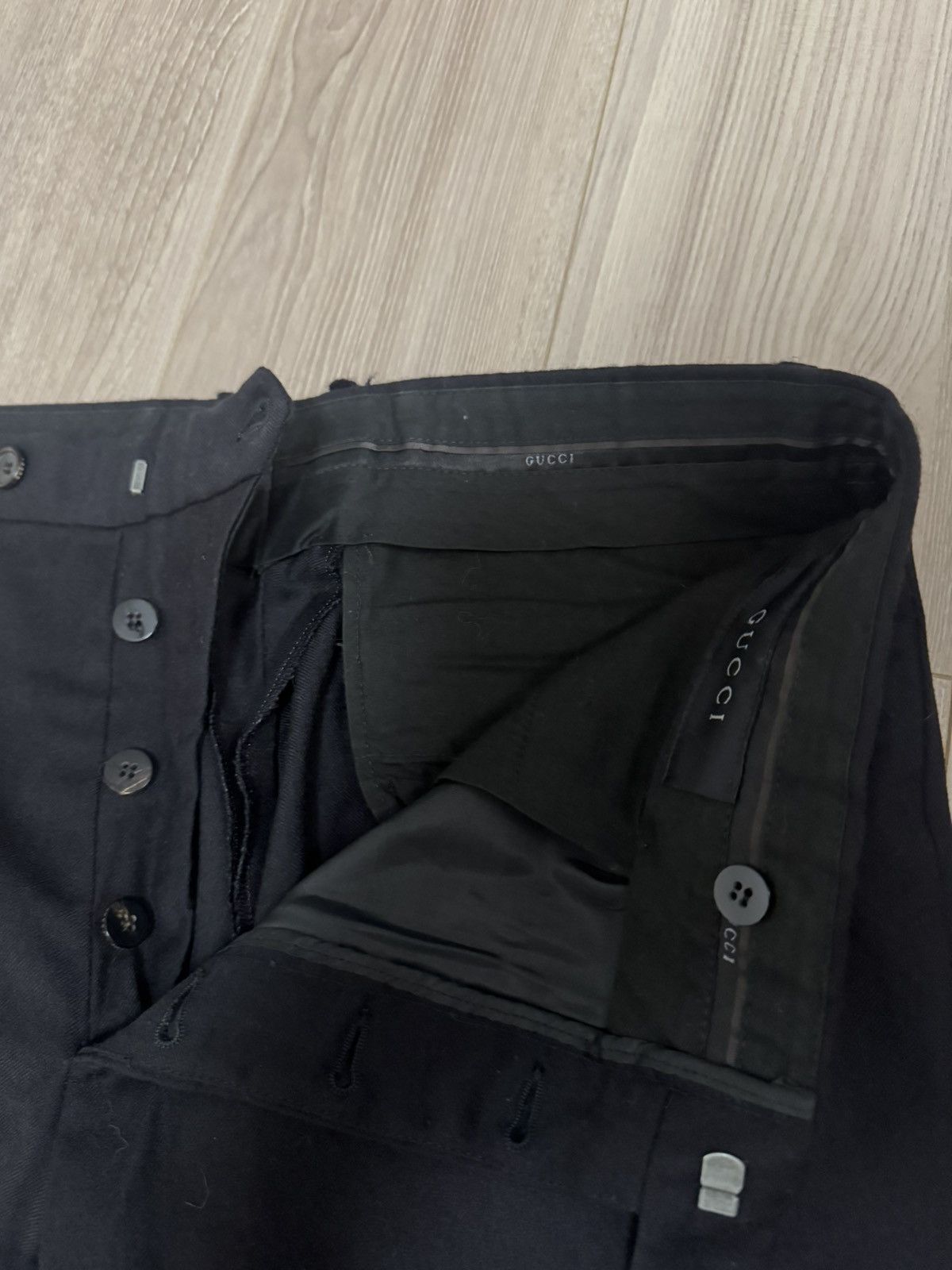 Gucci Vintage GUCCI Wool Trousers Size US 34 / EU 50 - 6 Thumbnail