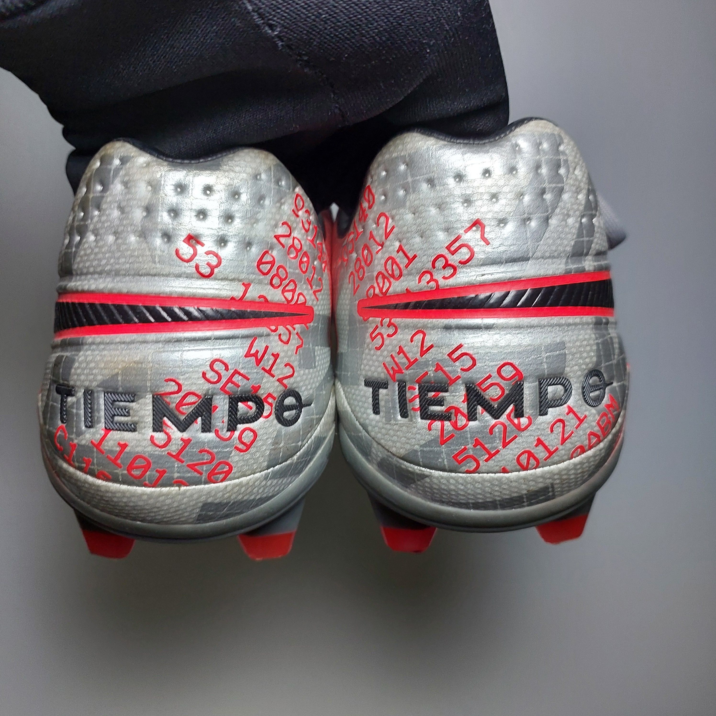 Nike Tiempo Legend 8 Pro FG 'Metallic Grey Crimson' US12 UK11 Size US 12 / EU 45 - 4 Thumbnail