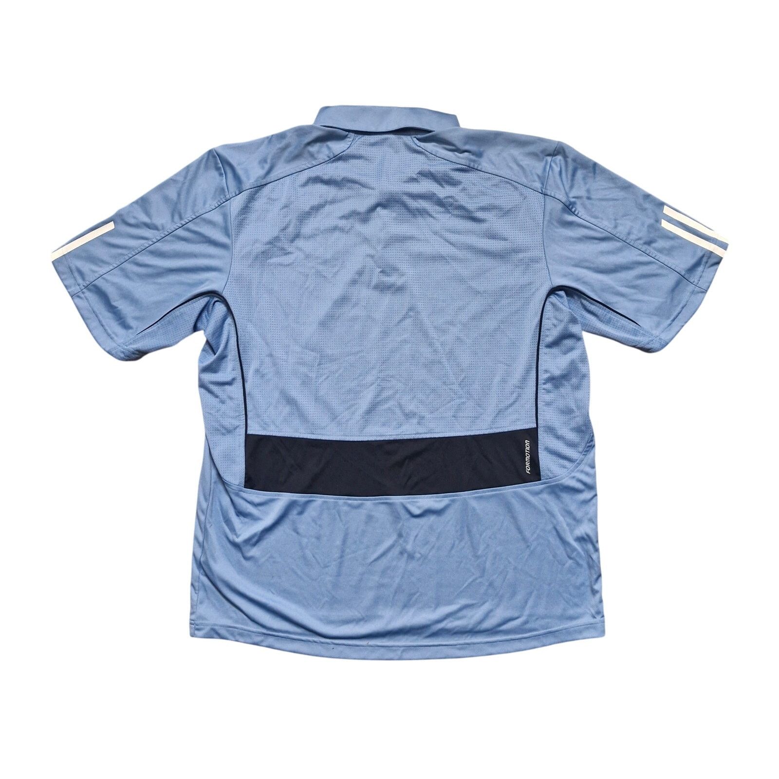 Adidas Adidas Polo Blue Formotion Mesh Short Sleeve Men’s Size XL Size US XL / EU 56 / 4 - 4 Thumbnail