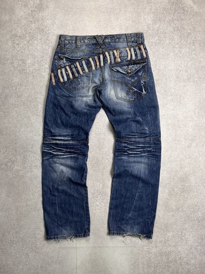 Japanese Brand Vintage Avantgarde Belt Baggy Denim Y2K 33x32 Size US 32 / EU 48 - 1 Thumbnail