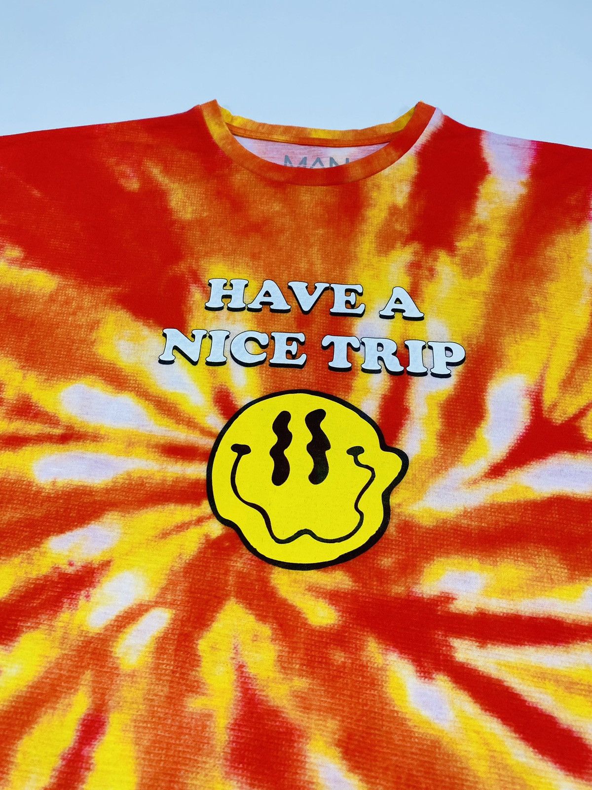 Vintage 🔥LASTDROP🔥 Have A Nice Trip Psychedelic Smiley Tie Dye Size US XL / EU 56 / 4 - 3 Thumbnail