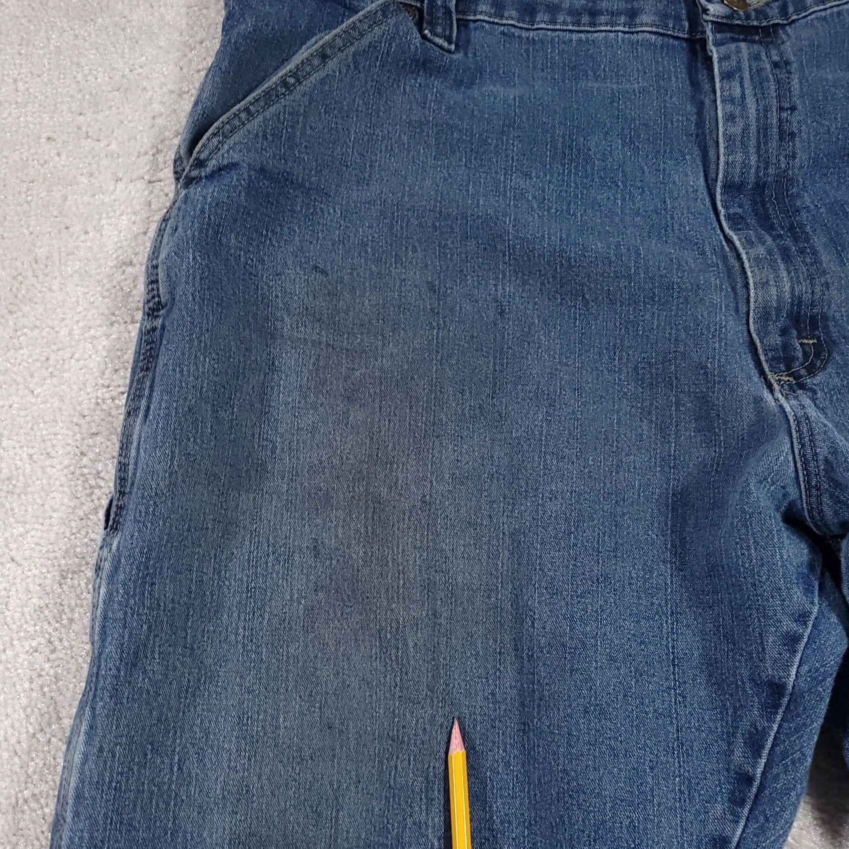 Wrangler VINTAGE Wrangler Jeans Carpenter Mens 42x30 Denim Workwear Straight Leg Jeans Regular Mens Blue Denim Workwear 42x30 Straight Leg Wrangler Mens Jeans Size US 42 / EU 58 - 5 Thumbnail