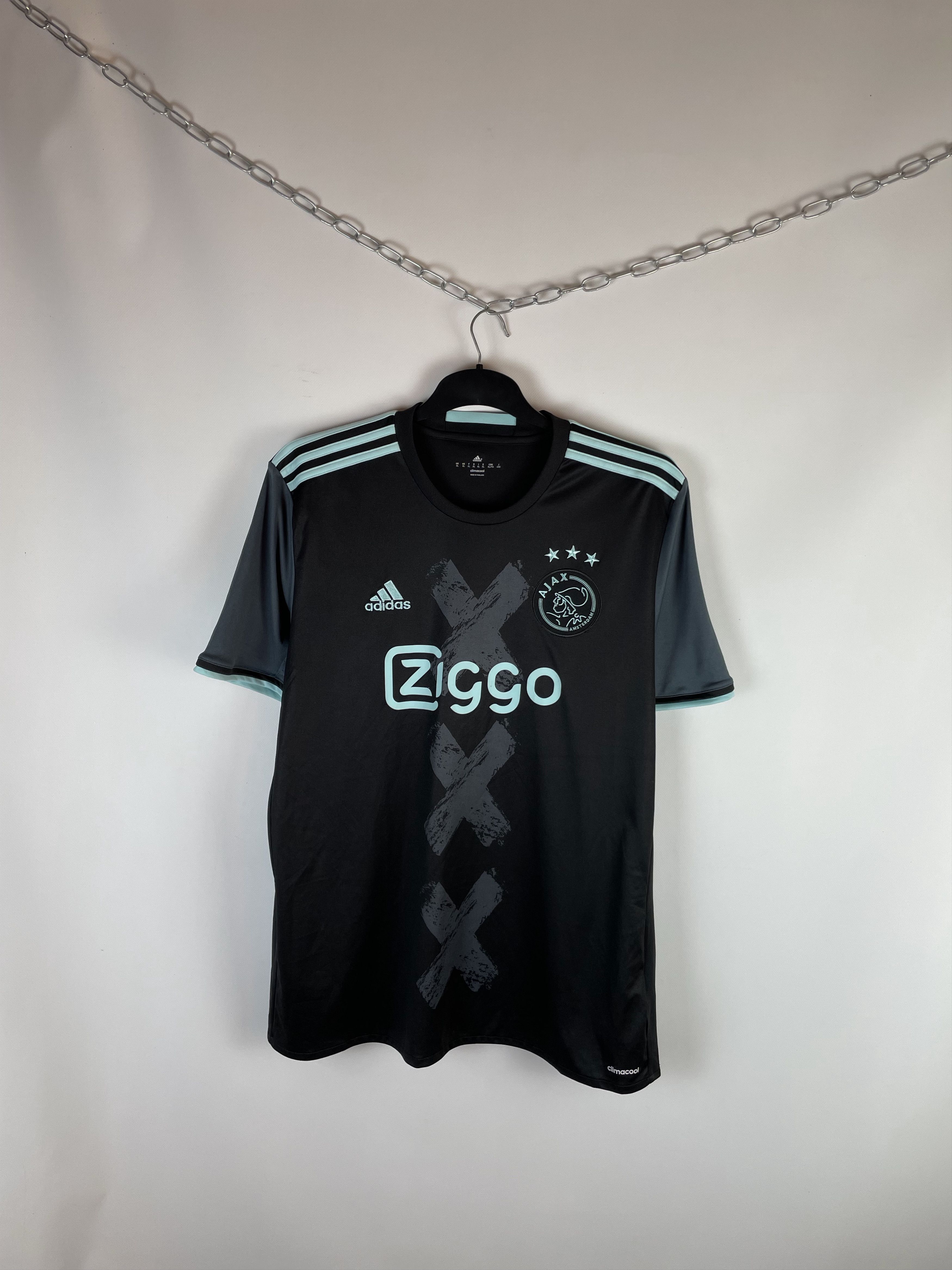 Adidas Ajax Amsterdam 2016 2017 away trikot shirt jersey soccer kit Size US XL / EU 56 / 4 - 1 Thumbnail