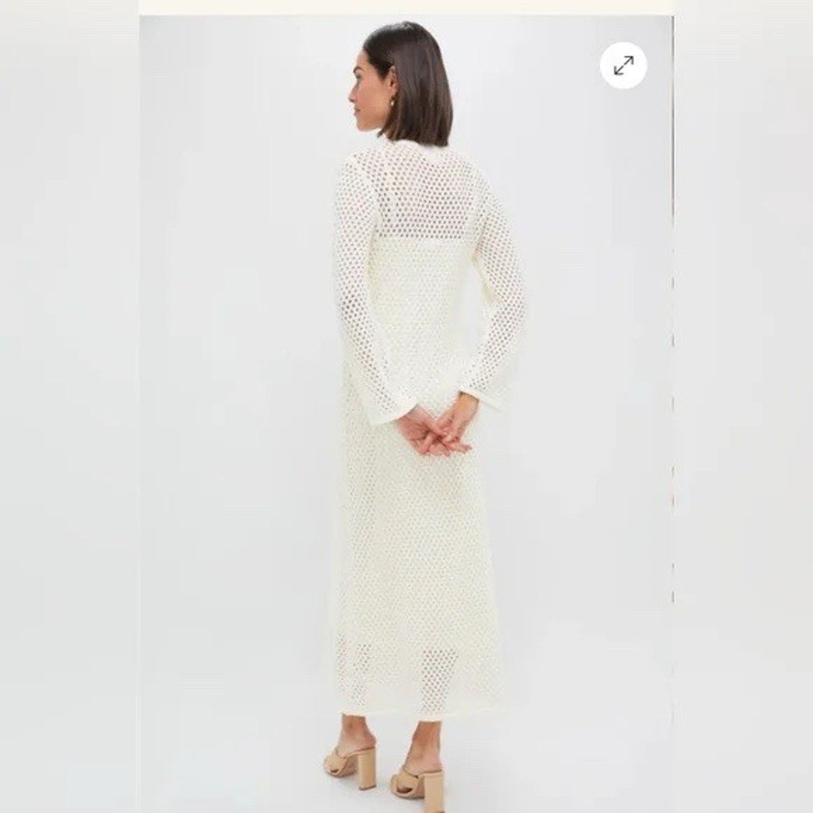 NWT Hyacinth House Cream Knit Long Sleeve Amanyara Dress XS