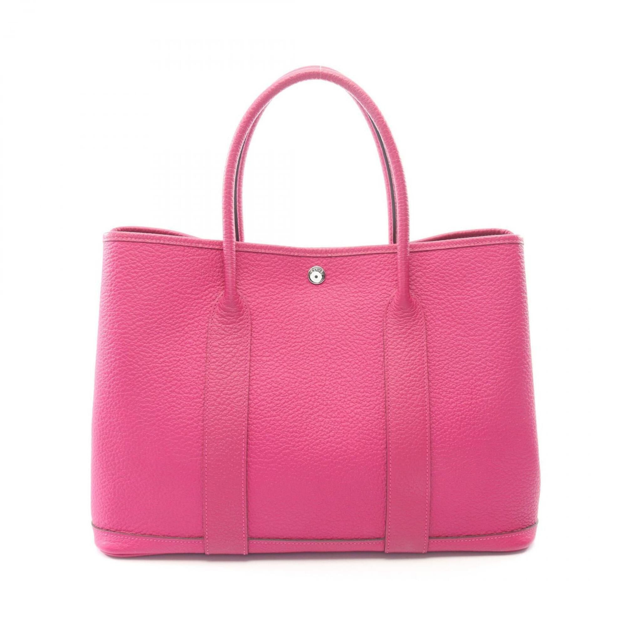 Hermes Hermes Garden Party PM Tote Bag Handbag Leather Vache Country Women's Pink Size ONE SIZE - 1 Thumbnail
