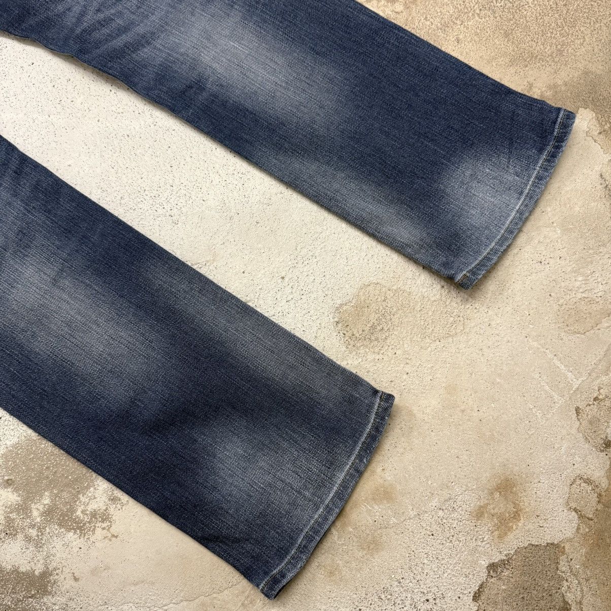 Japanese Brand Back Number Relaxy Distressed Denim Pants Size US 35 - 12 Thumbnail