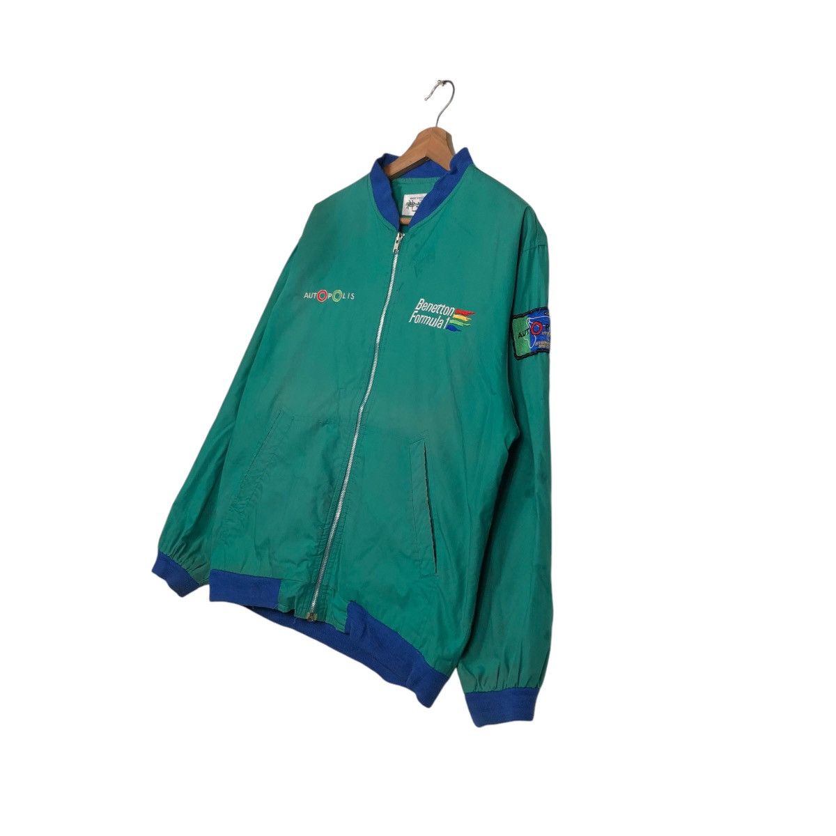 Japanese Brand 🔥VINTAGE BOMBER JACKET BENETTON FORMULA LTD AUTOPOLIS Size US L / EU 52-54 / 3 - 4 Thumbnail