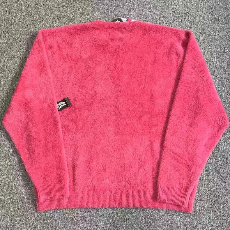 Billionaire Boys Club Faux Mink Fur Solid Color Embroidered Crew Neck Sweater Q7 Size US XXL / EU 58 / 5 - 5 Thumbnail