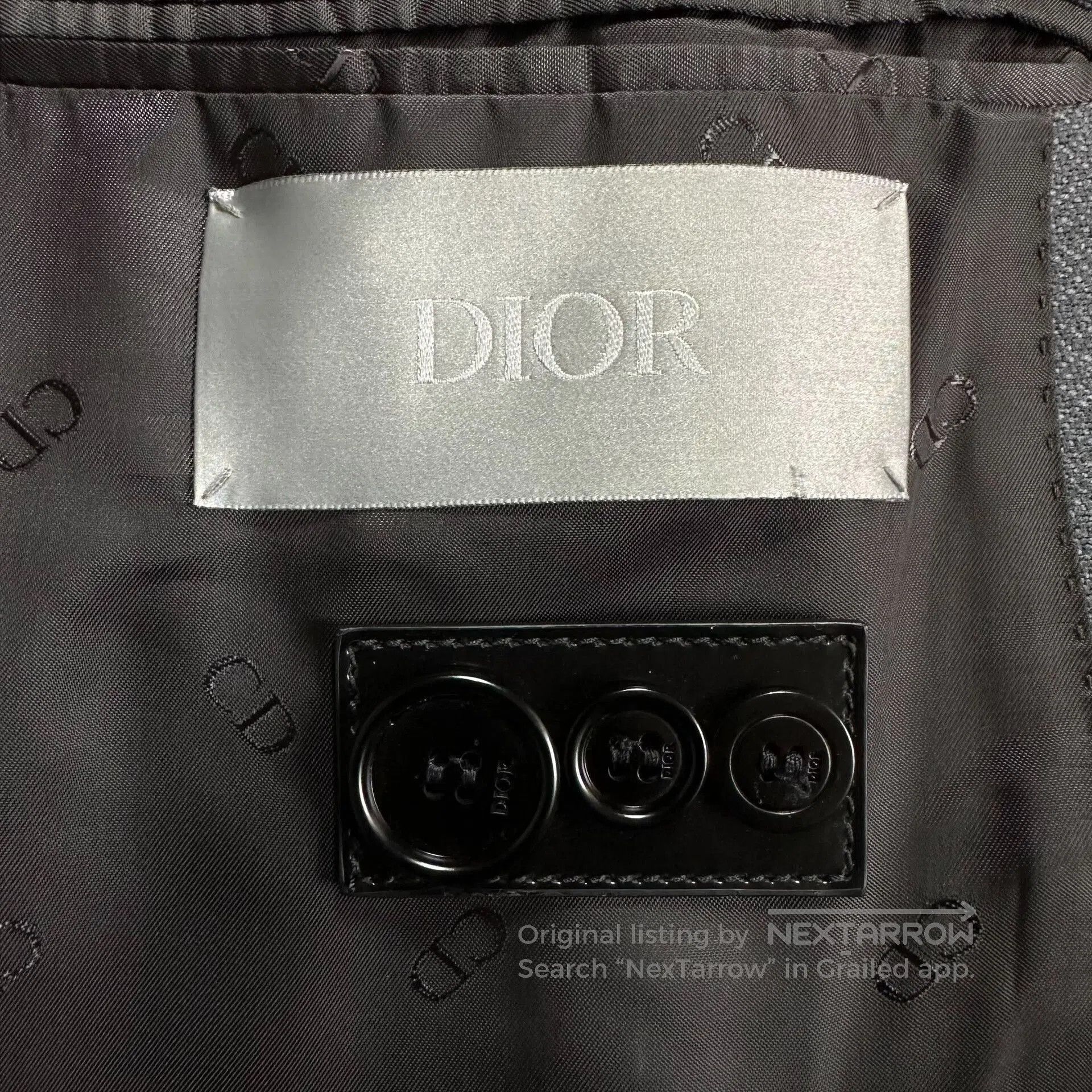 Dior dior wool coat in hazy blue. Size US L / EU 52-54 / 3 - 6 Thumbnail