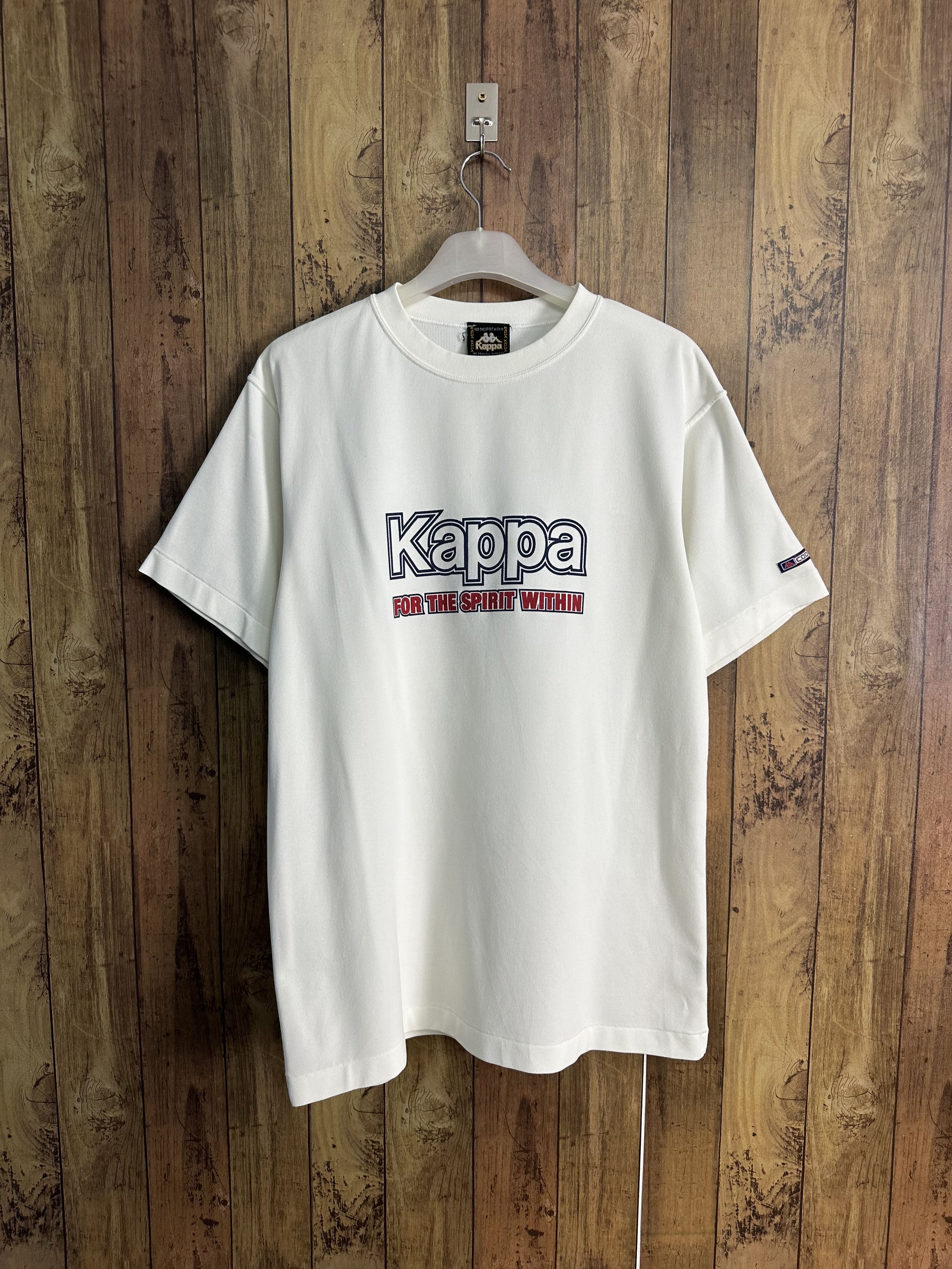 Kappa Vintage Kappa Single Stitch Spell Out Logo Tshirt A337 Size US L / EU 52-54 / 3 - 13 Thumbnail