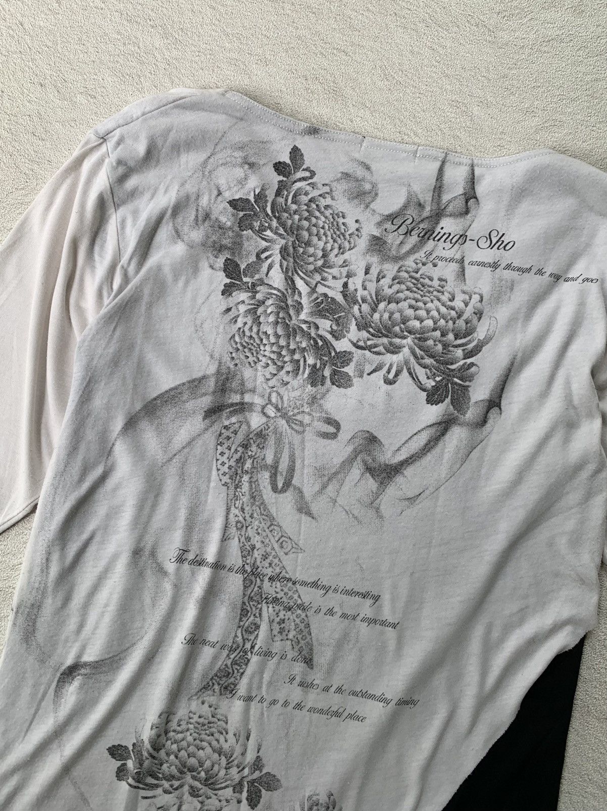 Tornado Mart 2000s Berning Sho Double Layer Assymetric Tshirt Size US M / EU 48-50 / 2 - 6 Thumbnail