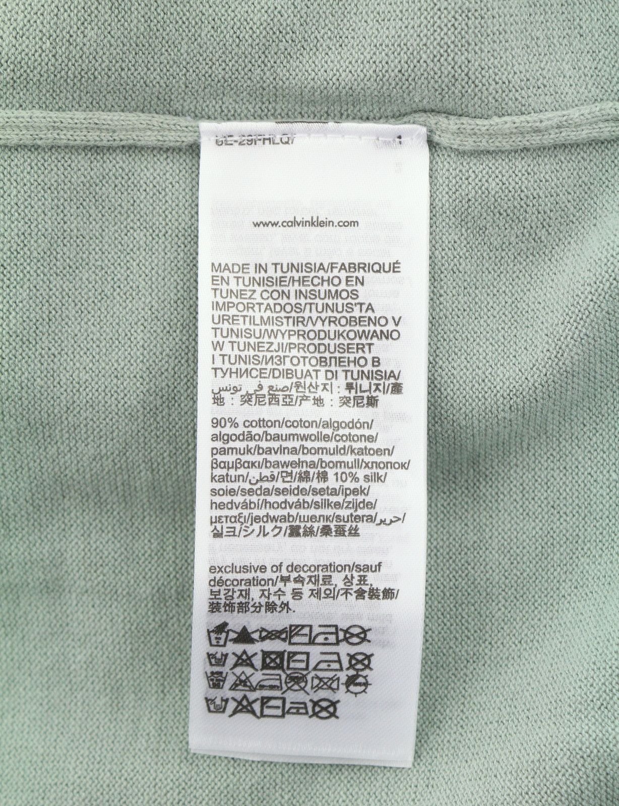 Calvin Klein COTTON SILK BLEND S Slate Grey Knit Pullover Jumper 87432 Size US S / EU 44-46 / 1 - 7 Thumbnail