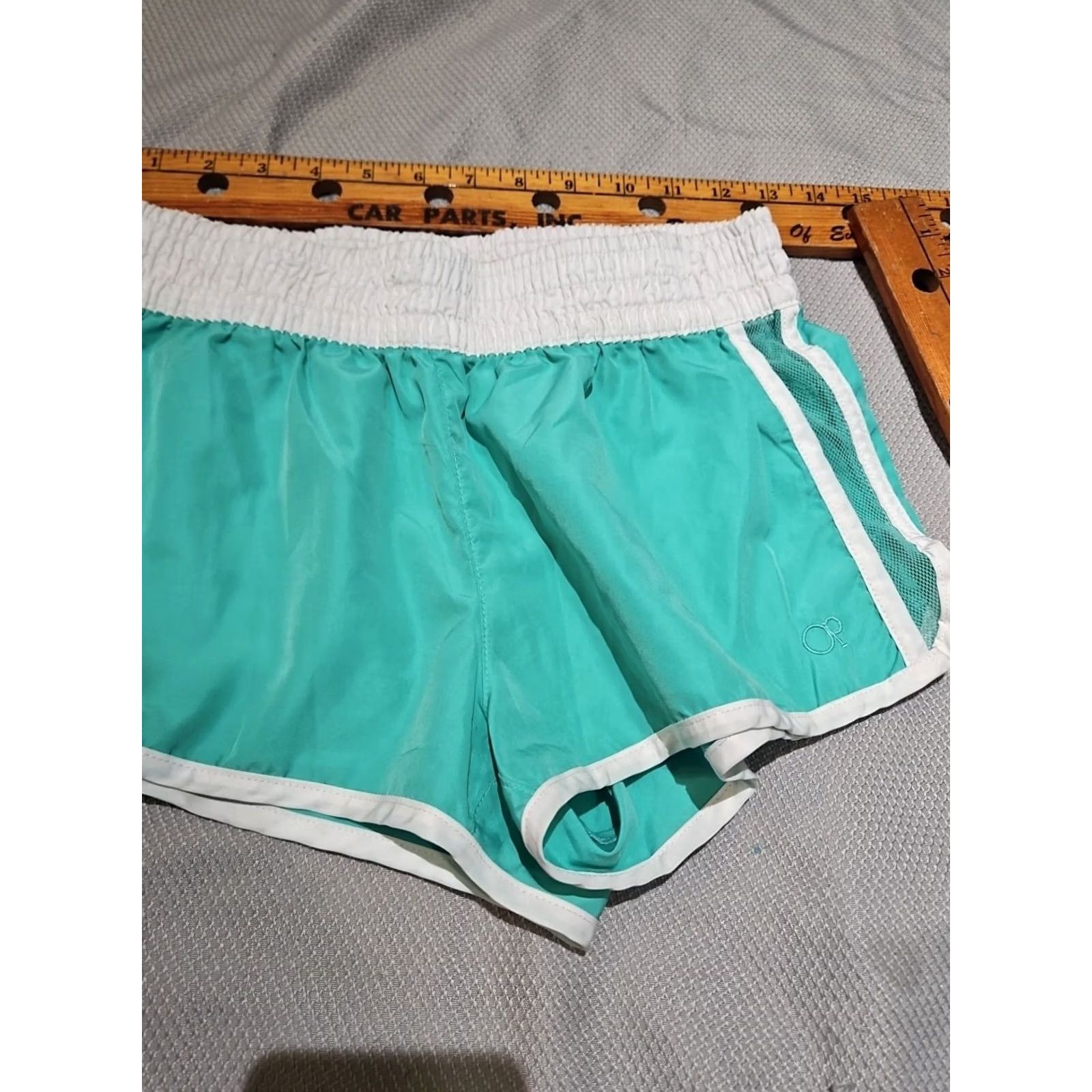 Ocean Pacific OP Ocean Pacific Short Womens Small Green Teal Pull On Active Casual Pant Size 28" / US 6 / IT 42 - 5 Thumbnail