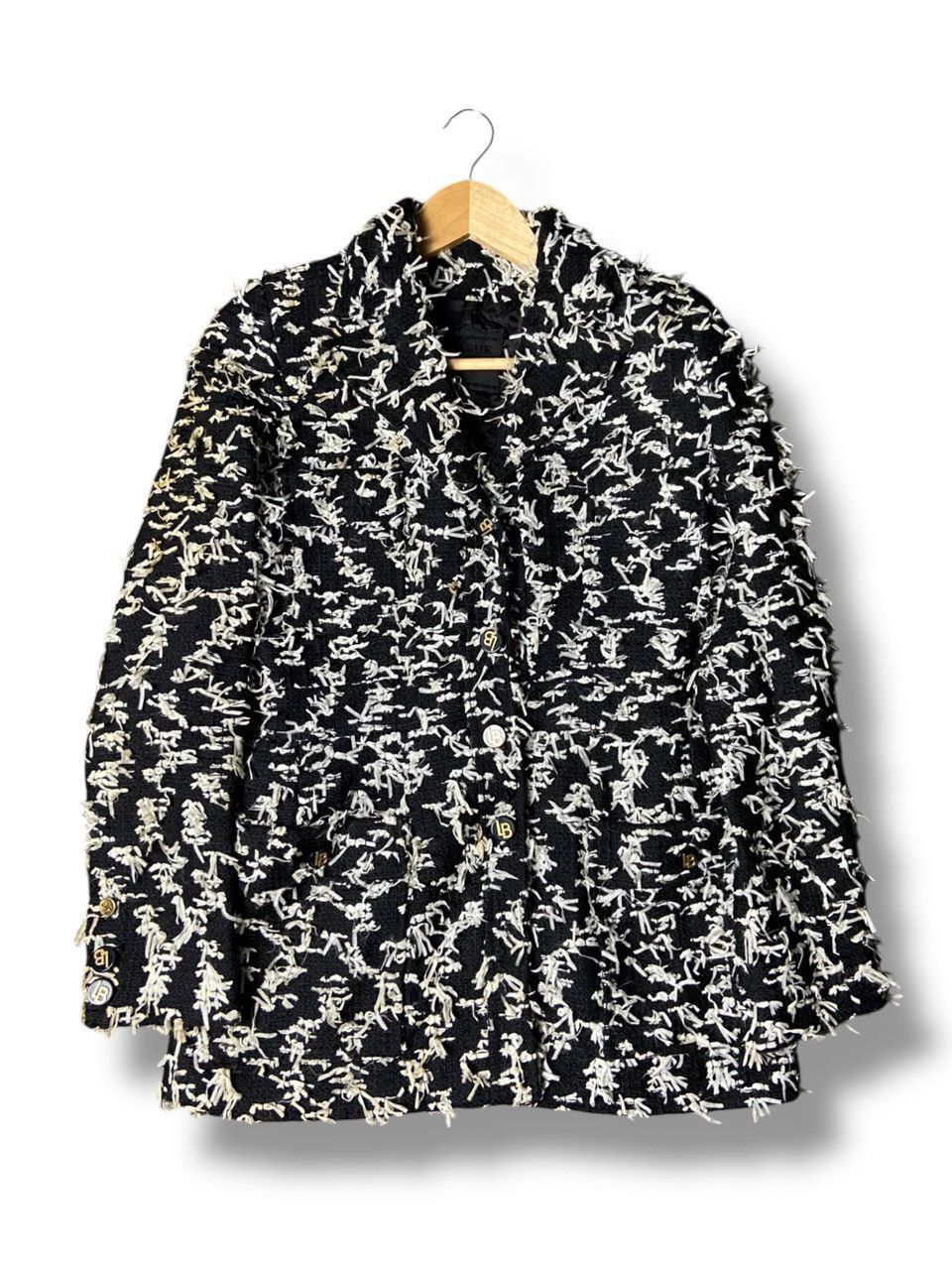 Japanese Brand LOU BAROK PARIS Rare Wool-Laine Coat (140) Size US XXS / EU 40 - 1 Thumbnail