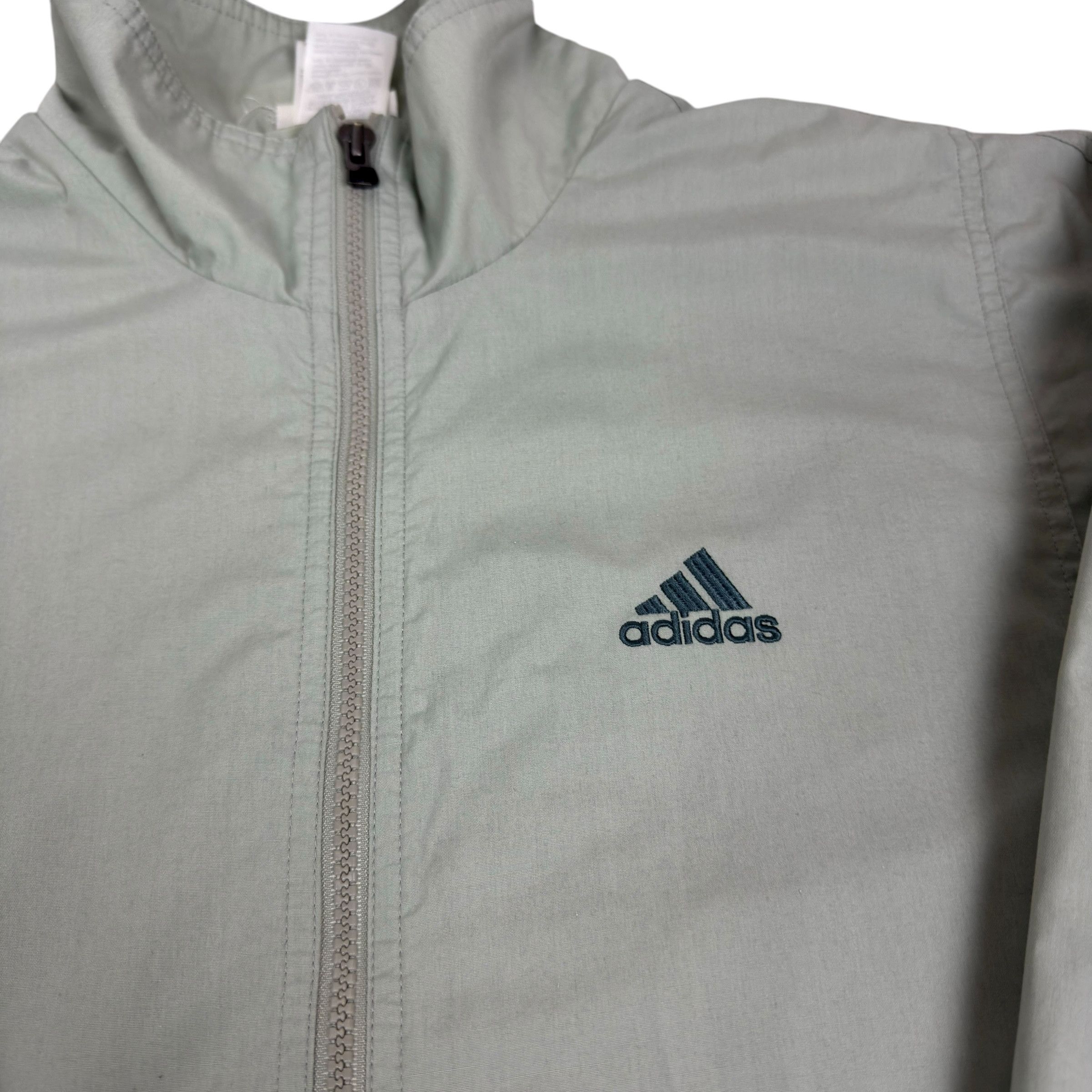 Adidas Adidas Men's Gray All-School Full Zip Windbreaker Jacket M Size US M / EU 48-50 / 2 - 6 Thumbnail