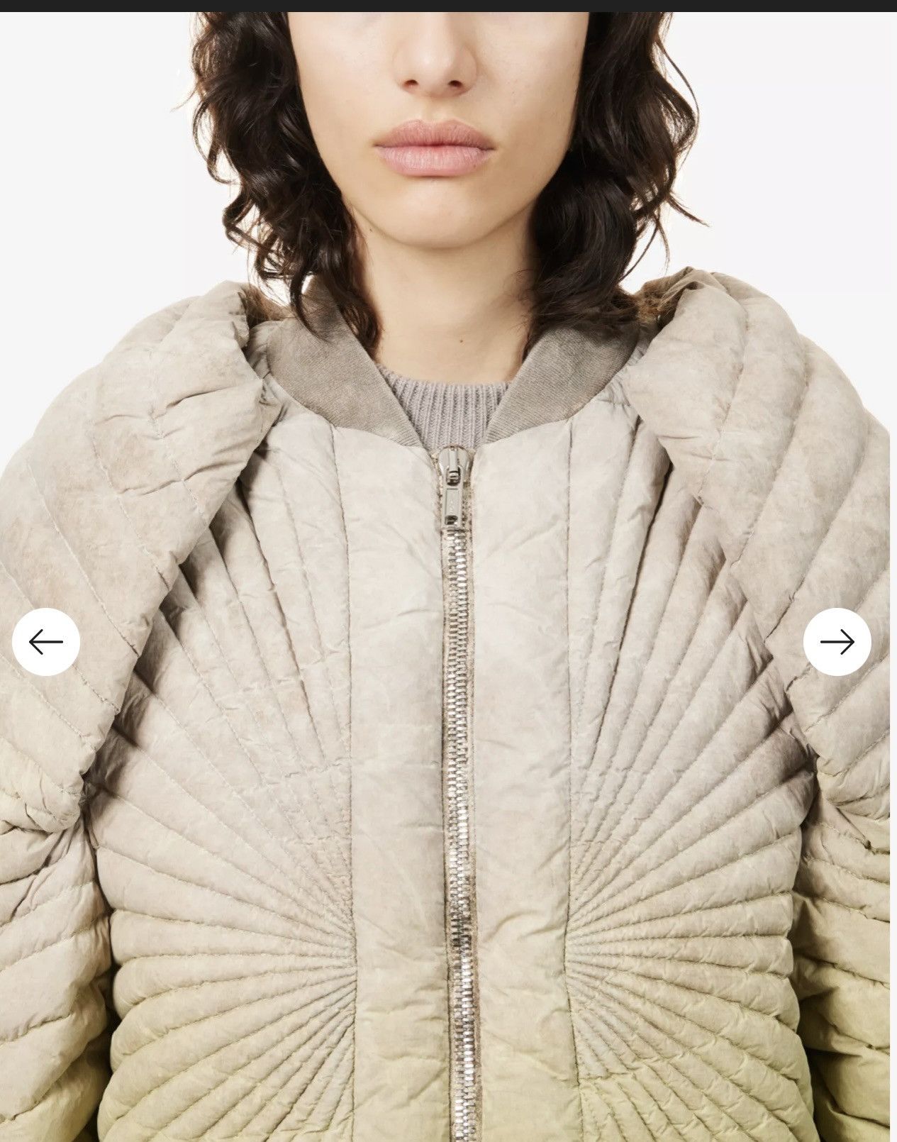 Rick Owens x Moncler gradient-pattern shell-down jacket
