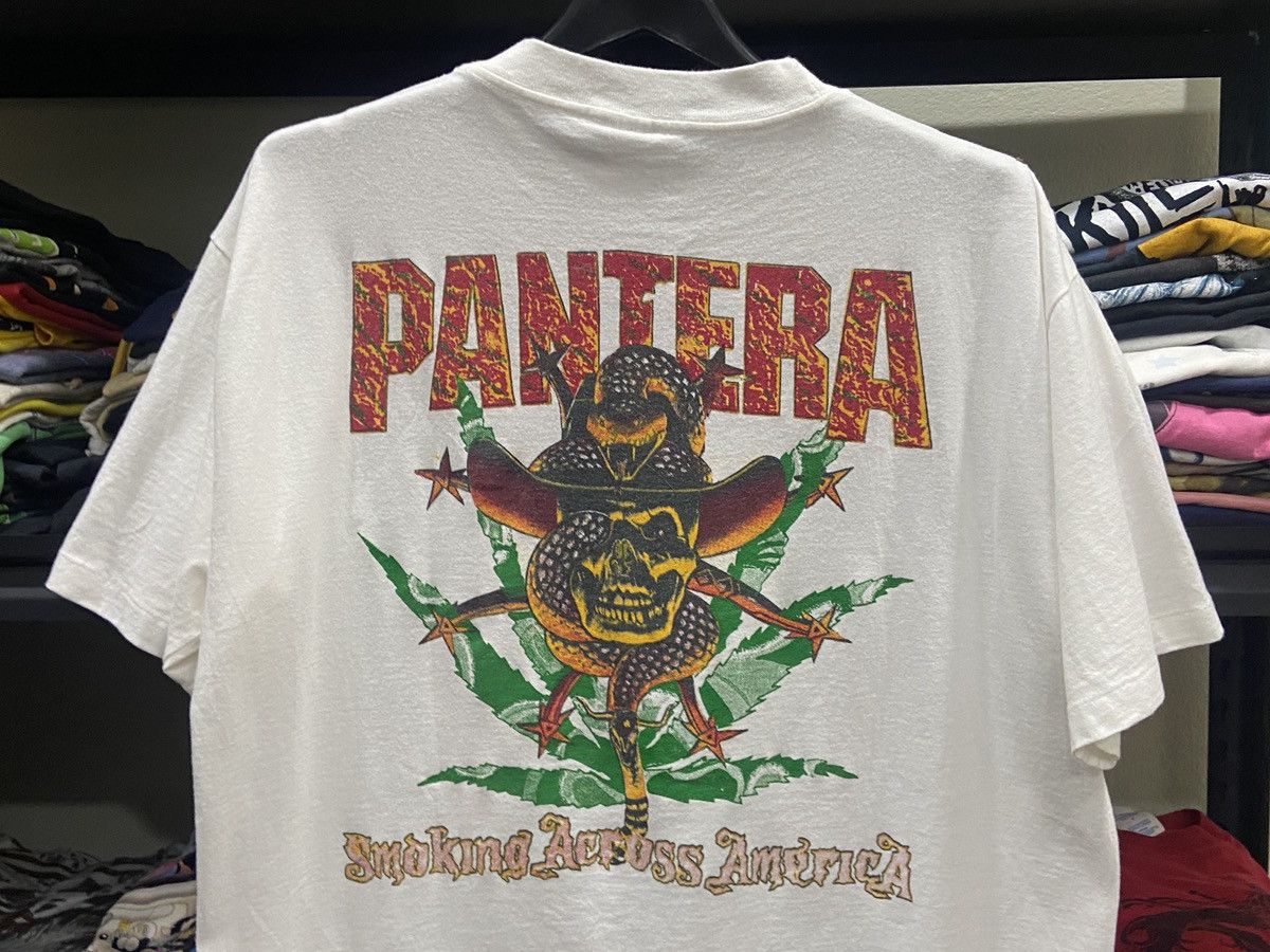 Band Tees × Vintage Vintage 1995s PANTERA ON TOUR America Metal Band T-SHIRT Size US L / EU 52-54 / 3 - 9 Thumbnail