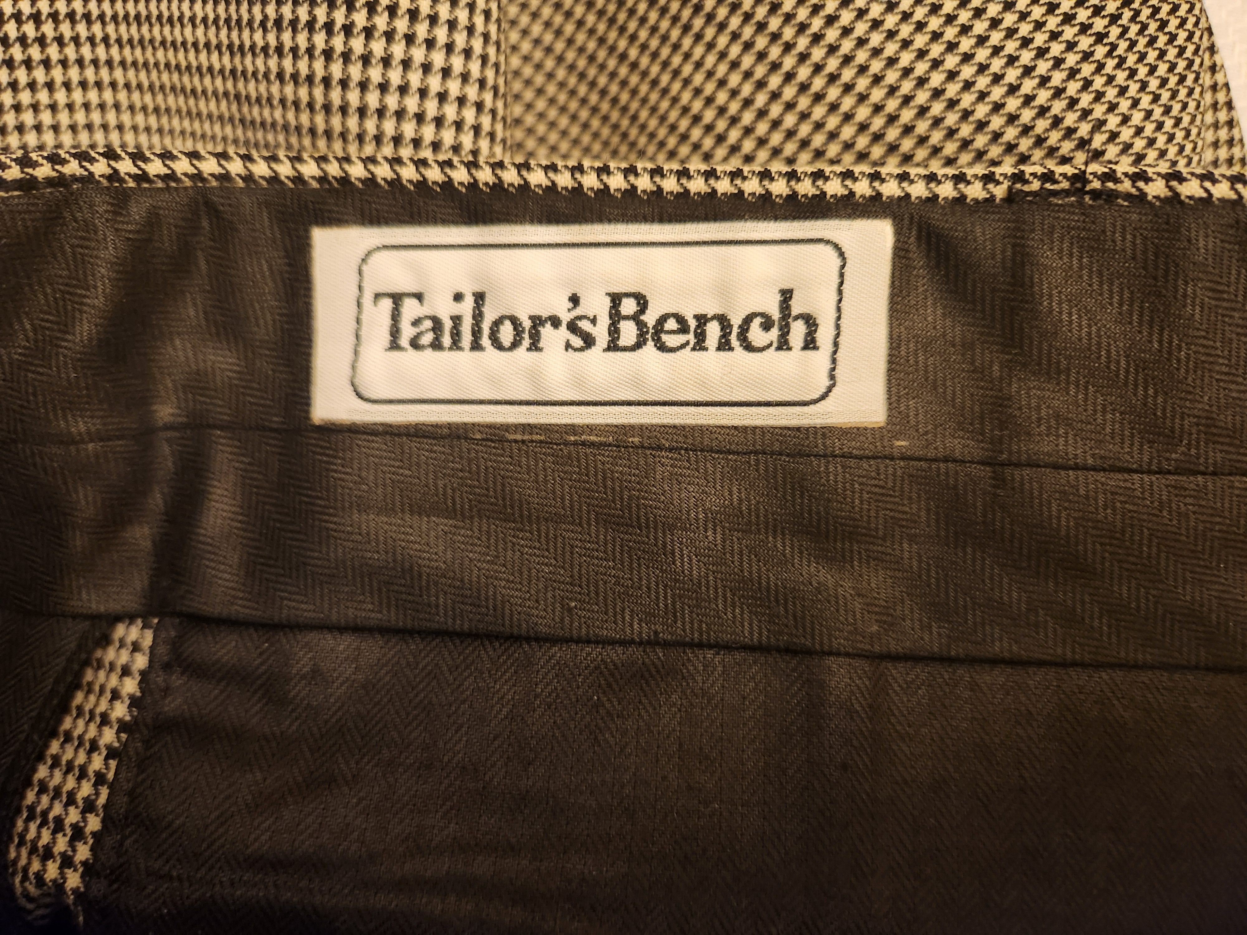 Vintage Vintage Tailor's Bench Houndstooth Pleated Front Dress Pants Size US 38 / EU 54 - 5 Thumbnail
