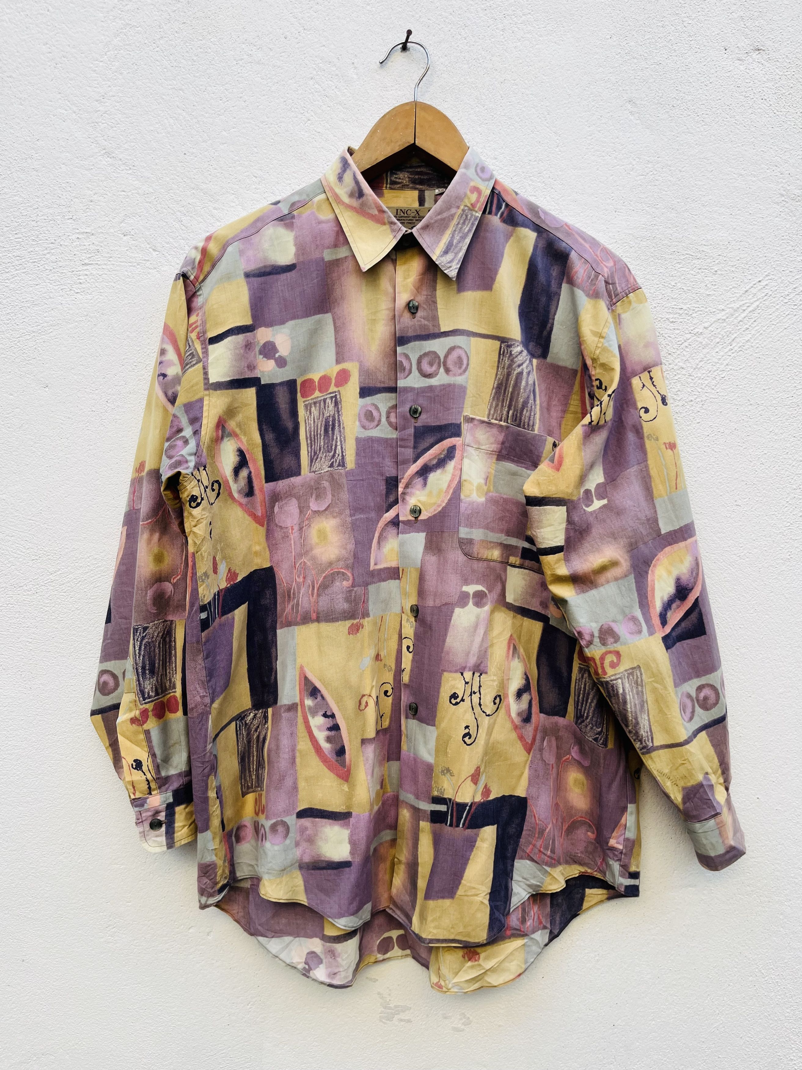 Japanese Brand × Vintage Vintage INC-X Artist Designed Fashion Style Shirt Size US L / EU 52-54 / 3 - 1 Thumbnail