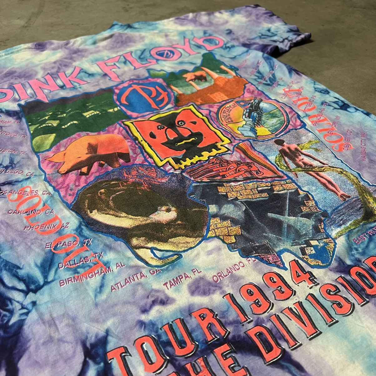 Band Tees × Vintage Vintage 80’s Pink Floyd Album Tribute AOP Band T-Shirt Size US XL / EU 56 / 4 - 9 Thumbnail
