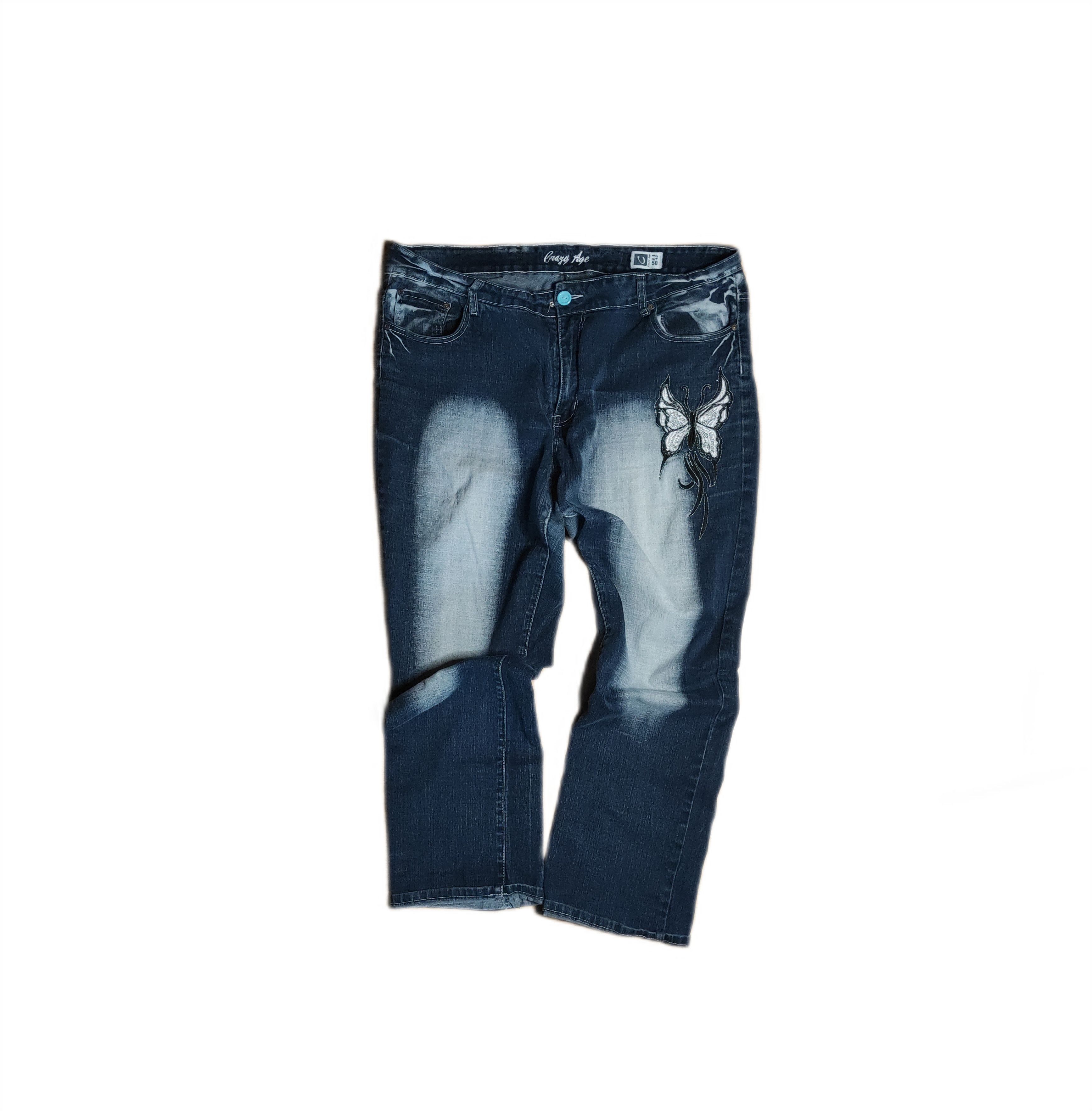 Vintage **2000s Y2K Baggy Navy Jeans** Size US 34 / EU 50 - 3 Thumbnail