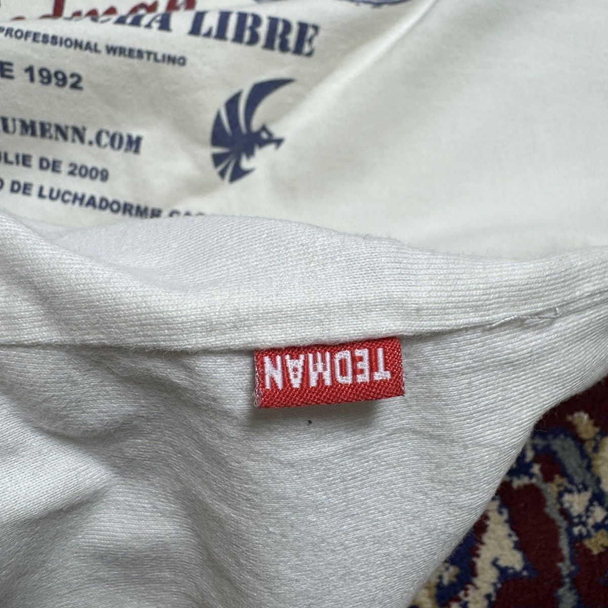 Japanese Brand Ted company Fukumen mania wrestling lucky red devil y2k tee Size US L / EU 52-54 / 3 - 9 Thumbnail