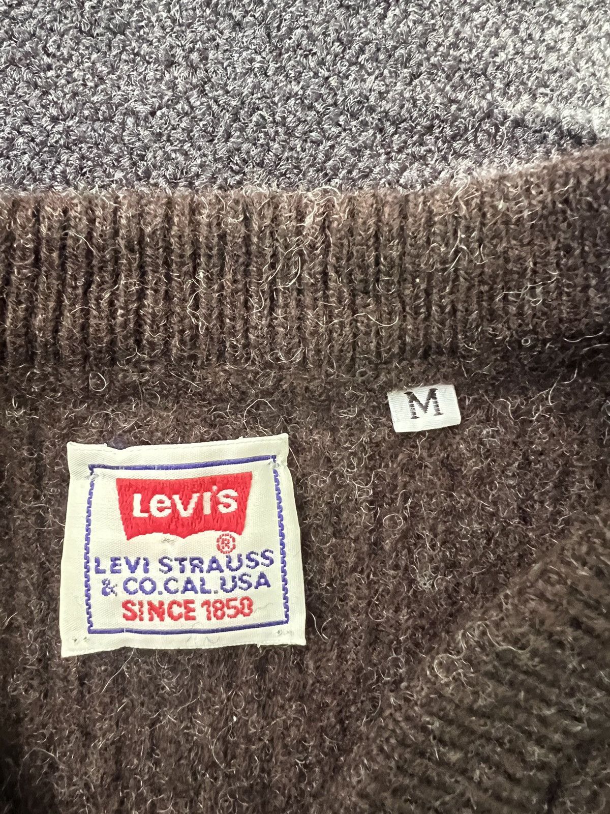 Levi's × Vintage Vintage Levi’s Wool Sweater 1990 year Size M / US 6-8 / IT 42-44 - 4 Thumbnail