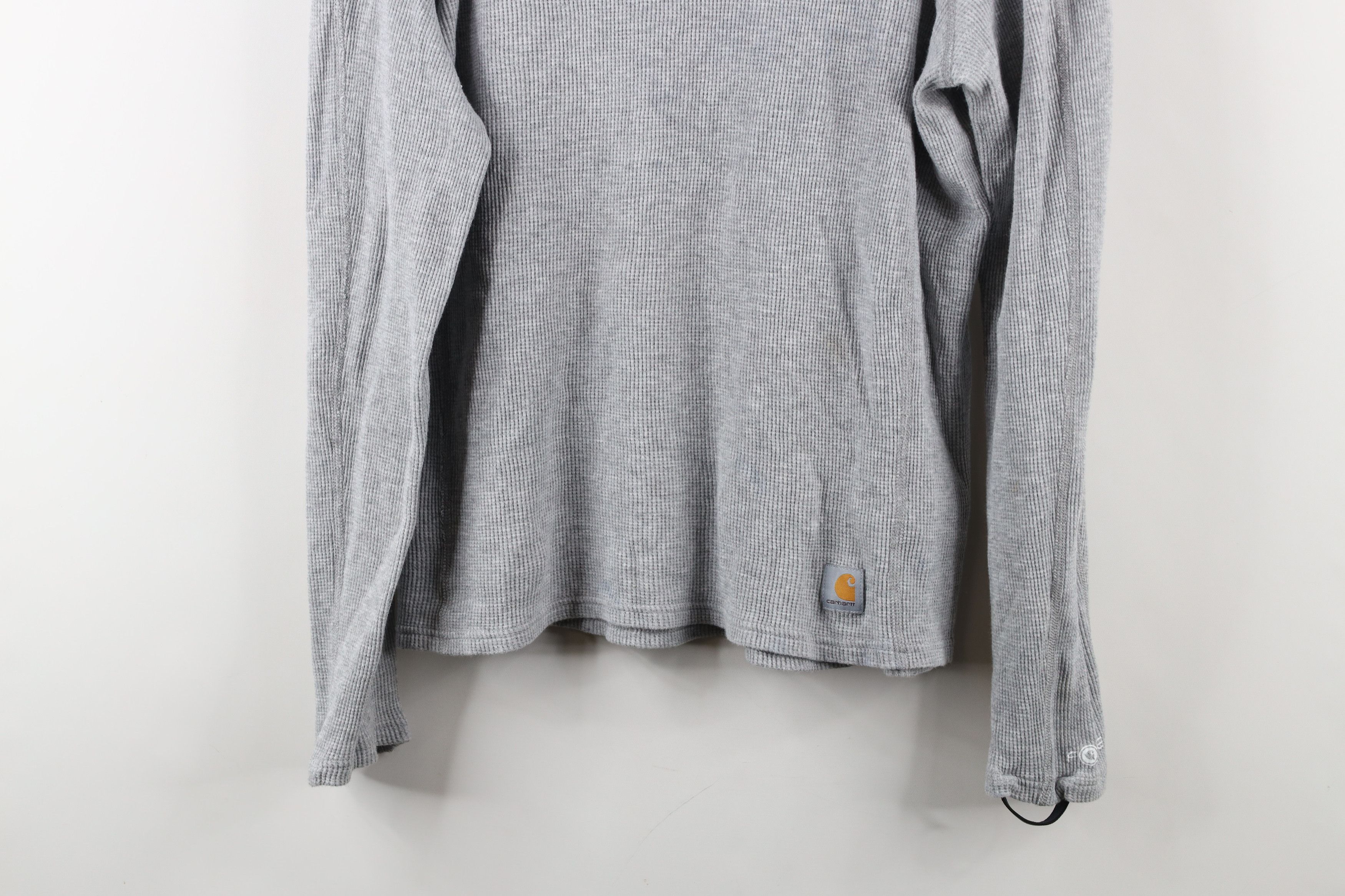 Carhartt × Vintage Vintage Y2K Carhartt Thermal Waffle Knit Long Sleeve T-Shirt Size L / US 10 / IT 46 - 3 Thumbnail