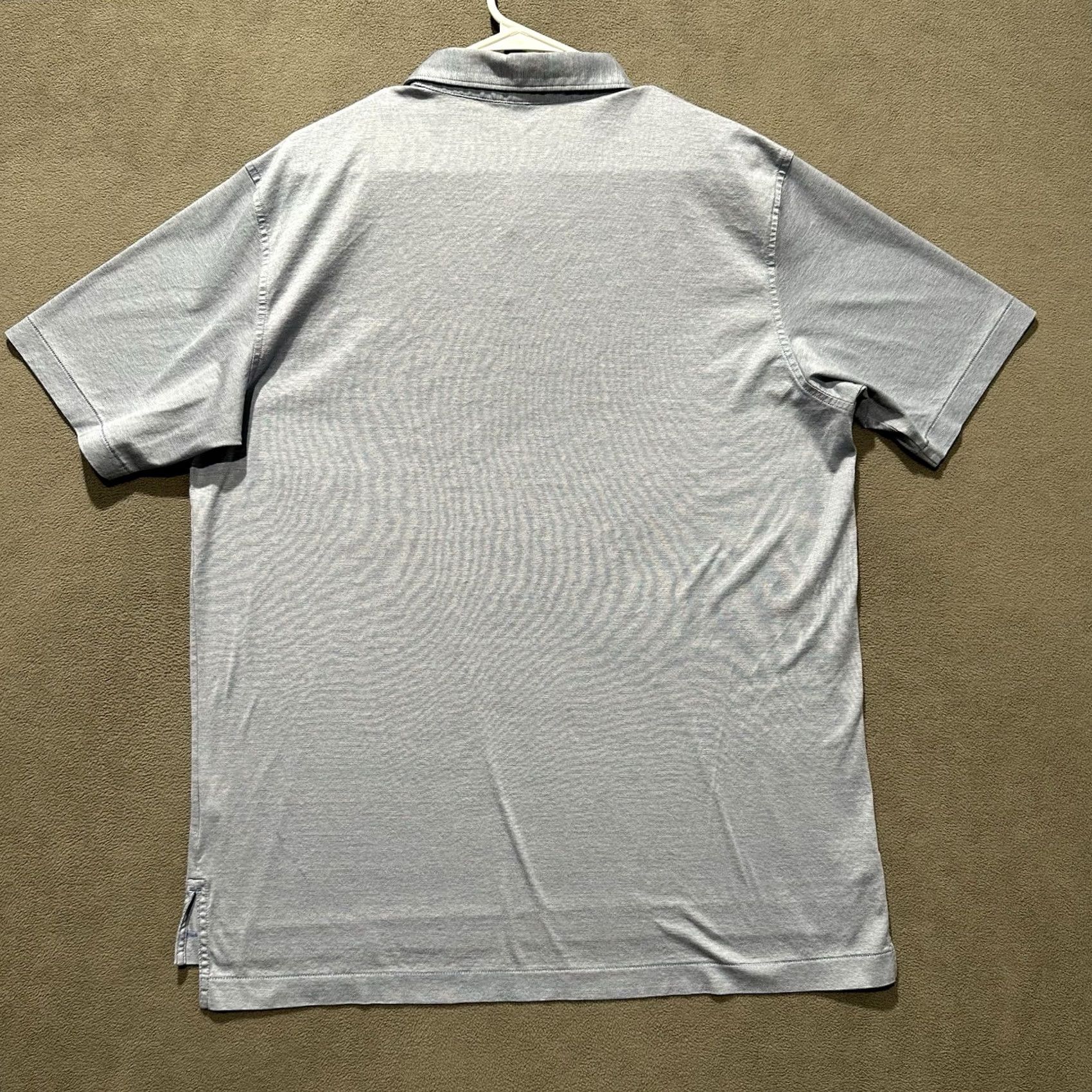 Peter Millar Peter Millar Golf Polo Shirt Mens Large Blue Striped Performance Stretch EUC Size US L / EU 52-54 / 3 - 2 Thumbnail