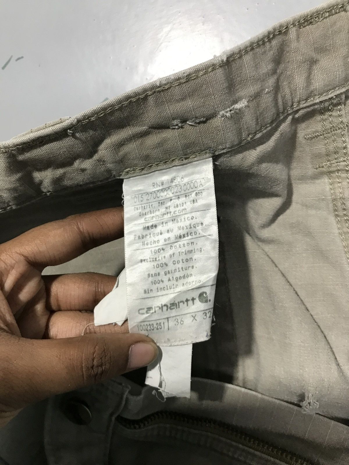 Carhartt Vintage carhartt damaged cargodenim Size US 38 / EU 54 - 6 Thumbnail